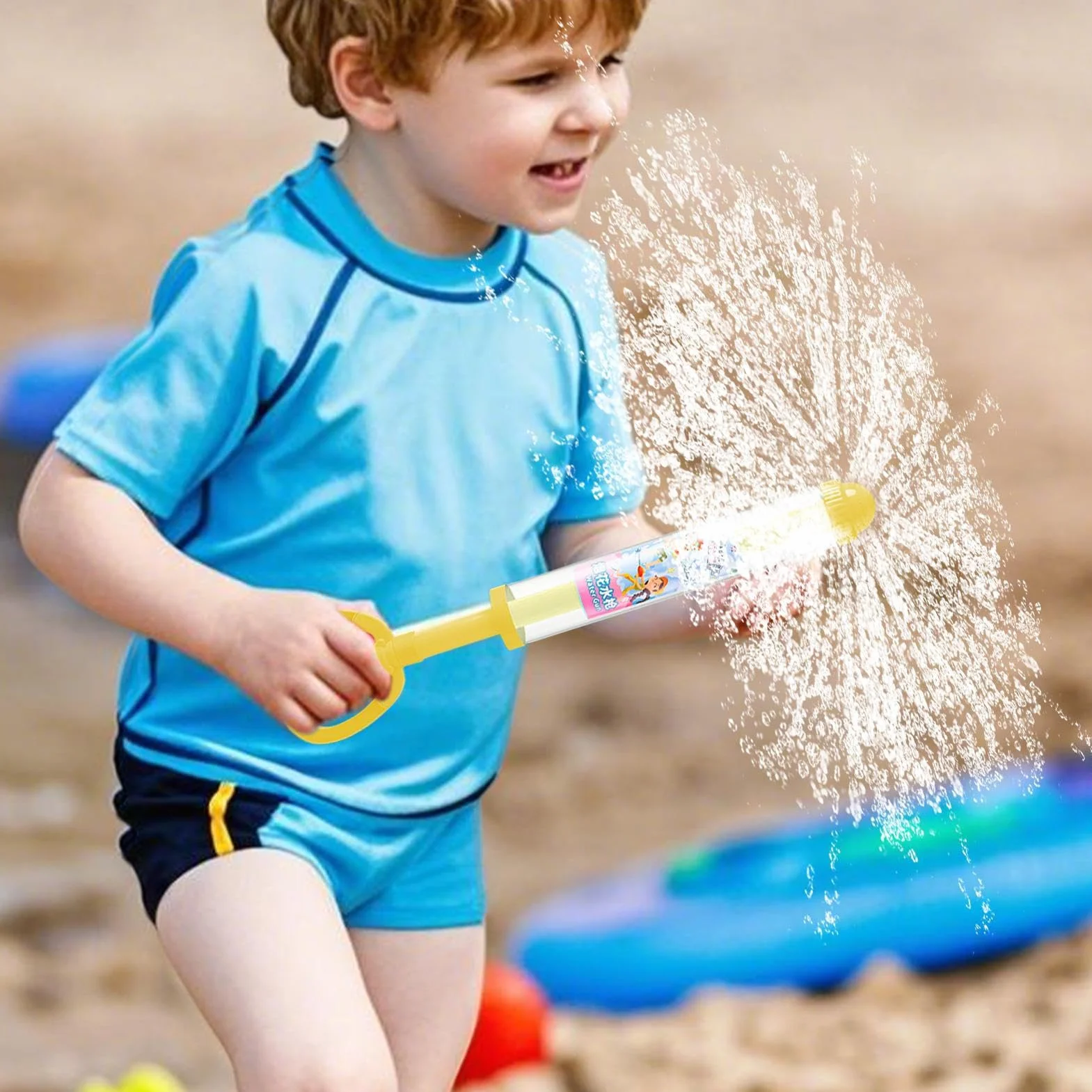 Fontaine d'eau, Jeu de Piscine avec Pistolet à Eau Amovible, Accessoire Sécurisé pour Fêtes Aquatiques