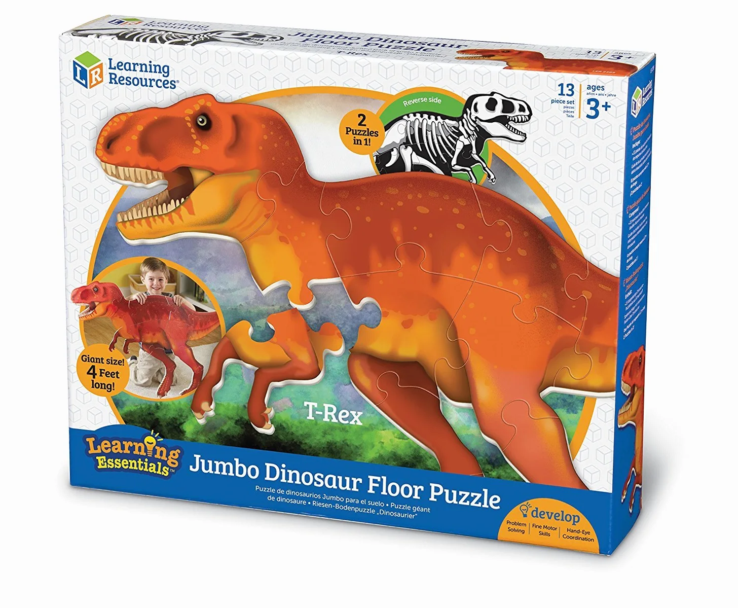 Learning Resources Puzzle géant de Dinosaure - T-Rex de