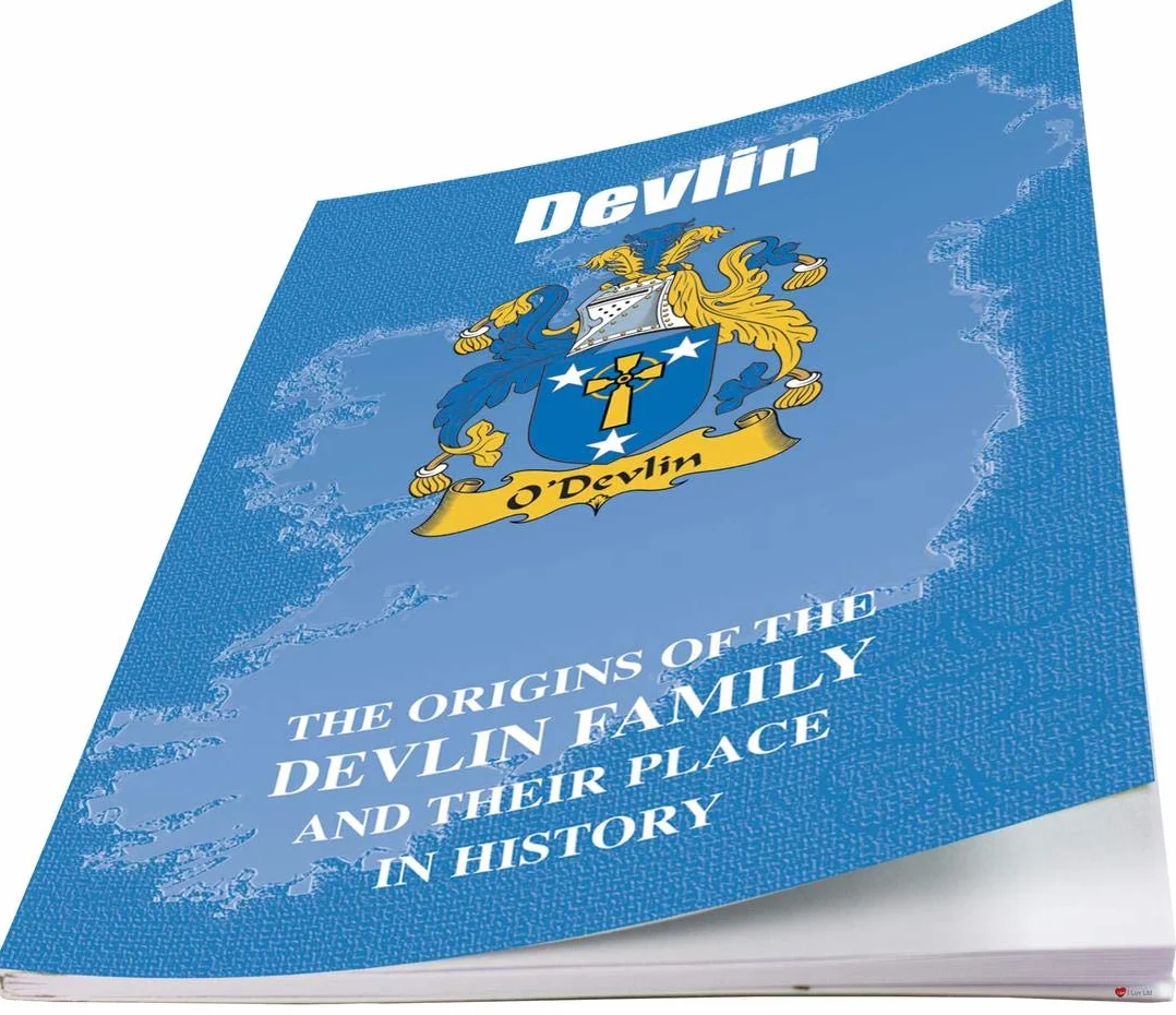 I LUV LTD Devlin Irlandais Nom de Famille Livret D'histoire Origine
