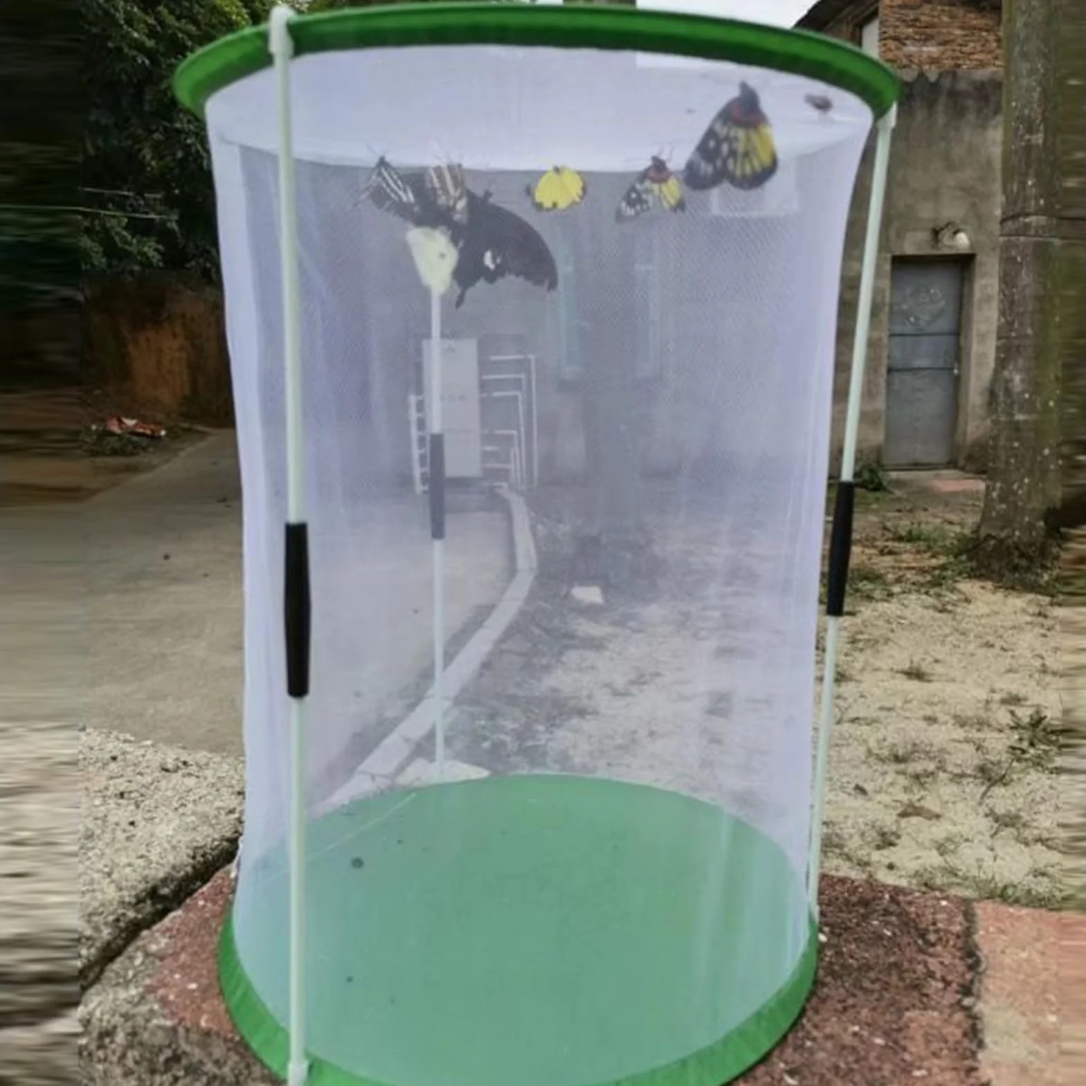 Filet à Papillons Habitat Éducatif 30 x 40 cm avec Fermeture Éclair - Abri Pliant pour Projet Scientifique