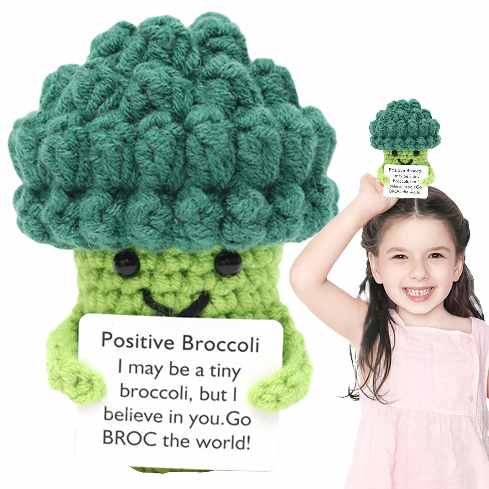 Positive Motivante Brocoli Jouet Déco Bureau Étudiant Enseignant Infirmier Anniversaire Noël