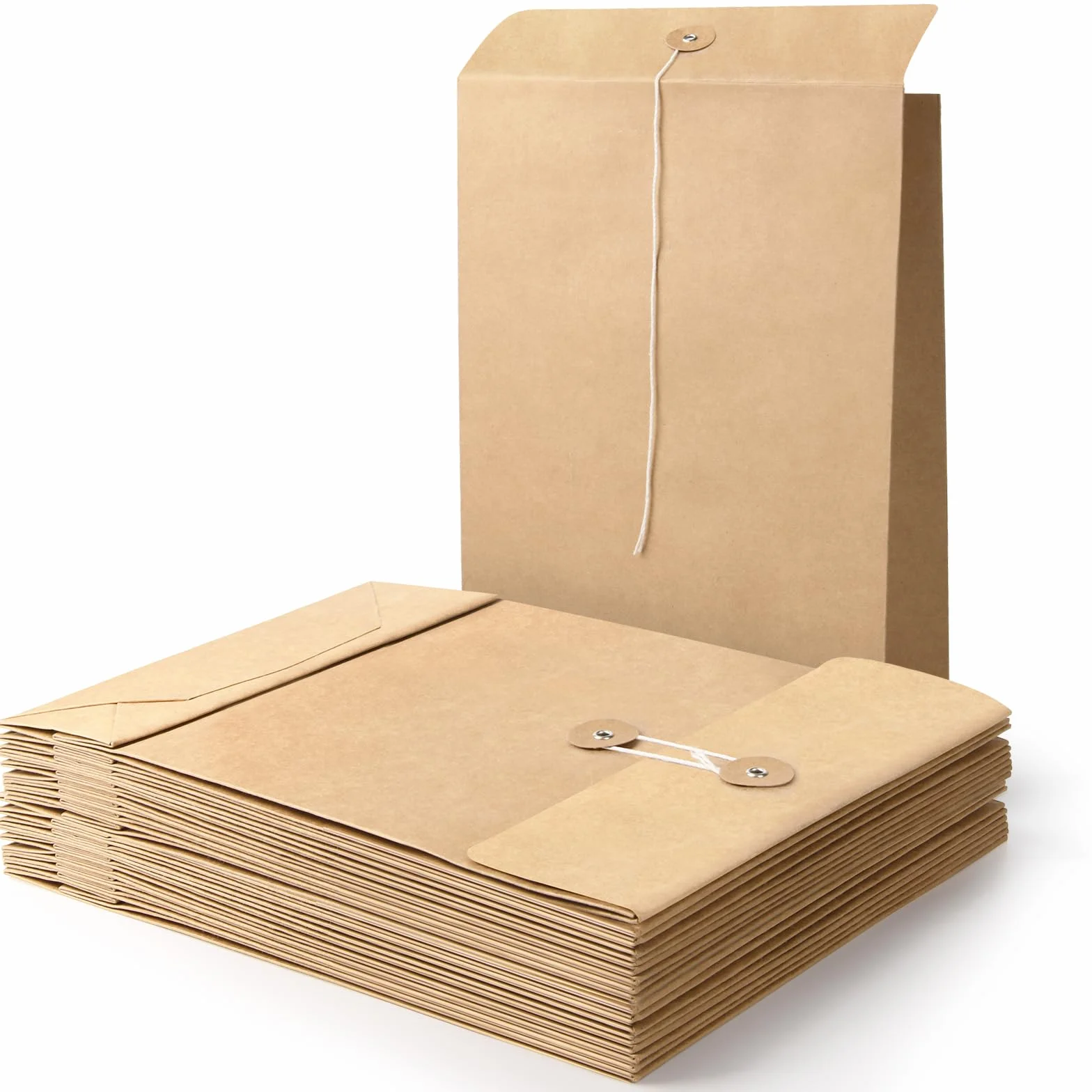 Enveloppes extensibles à soufflet en papier kraft, lot de 25, 23,9 x 33,5 cm pour documents d'affaires