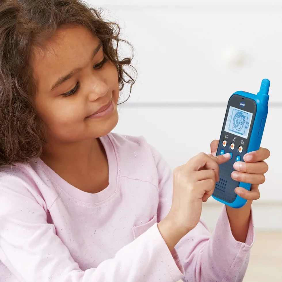 Vtech Kidi Talkie Talkie-Walkie Enfants avec écran et Jeux Jouet électronique éducatif Version FR