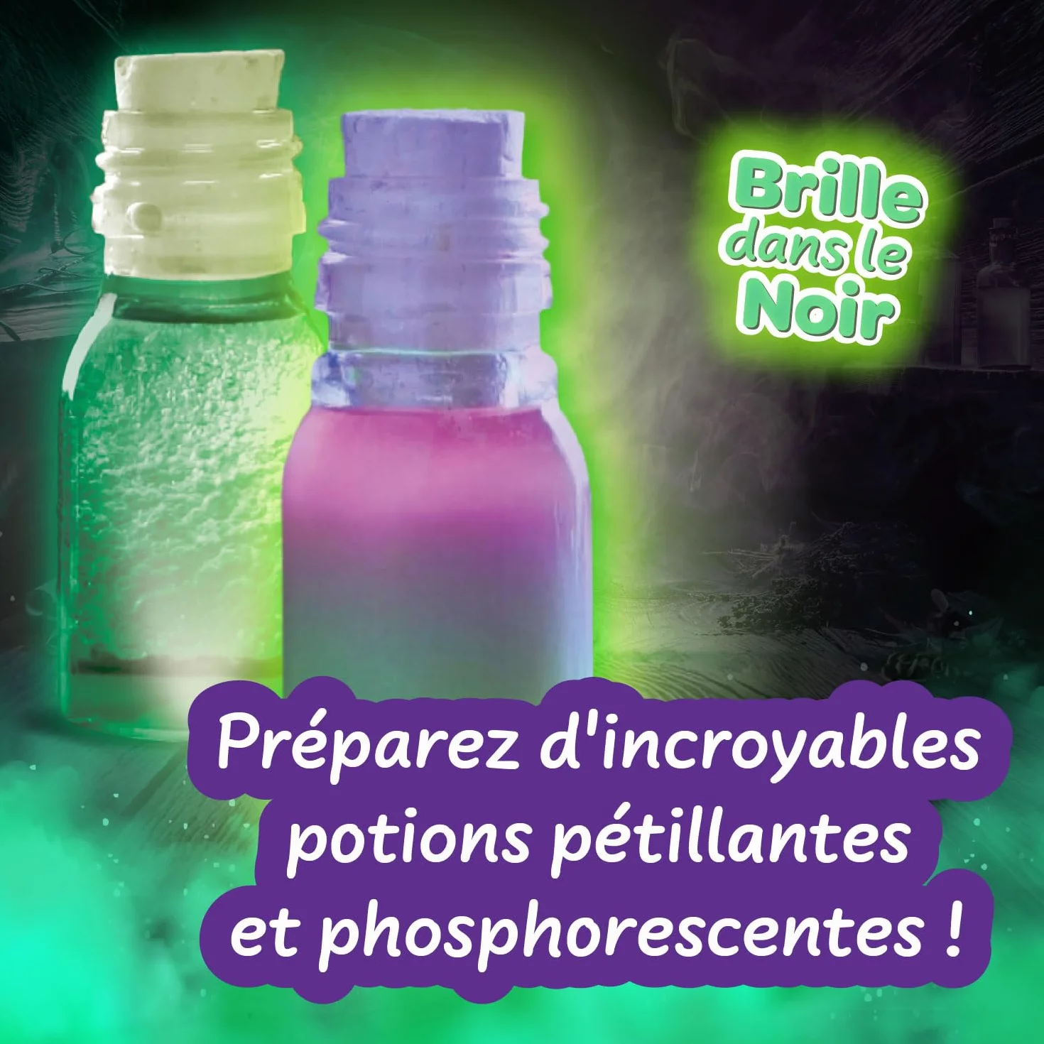 Science4you Mini Potions Magiques – Kit Scientifique pour Enfants 8-12 Ans, Potions Qui Brillent dans le Noir