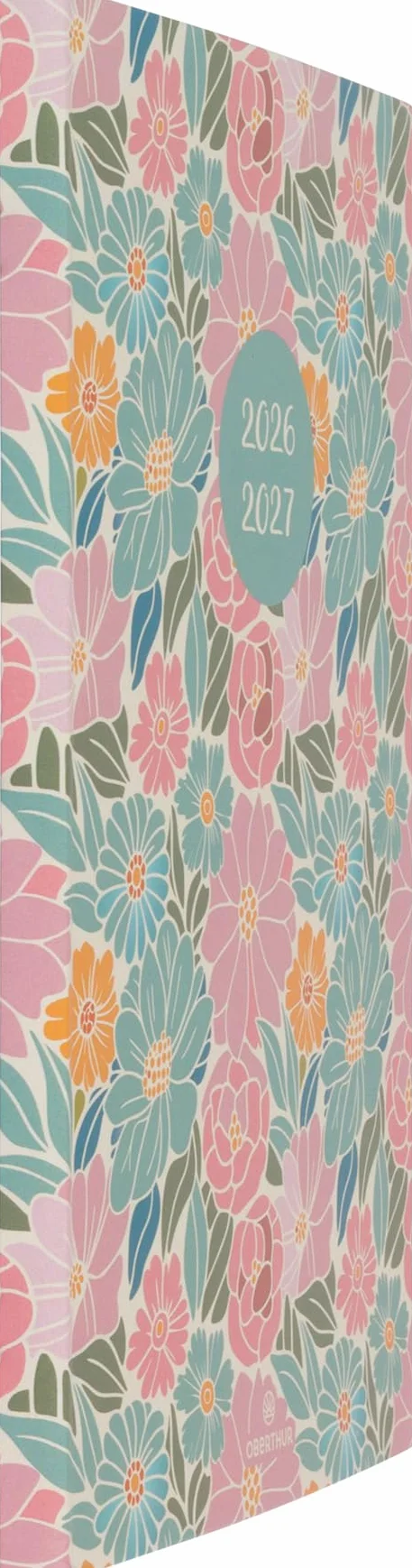 Oberthur Agenda Semainier Chelsea 17 x 24,5 cm Septembre 2026 Août 2027 Fleurs 2 Langages