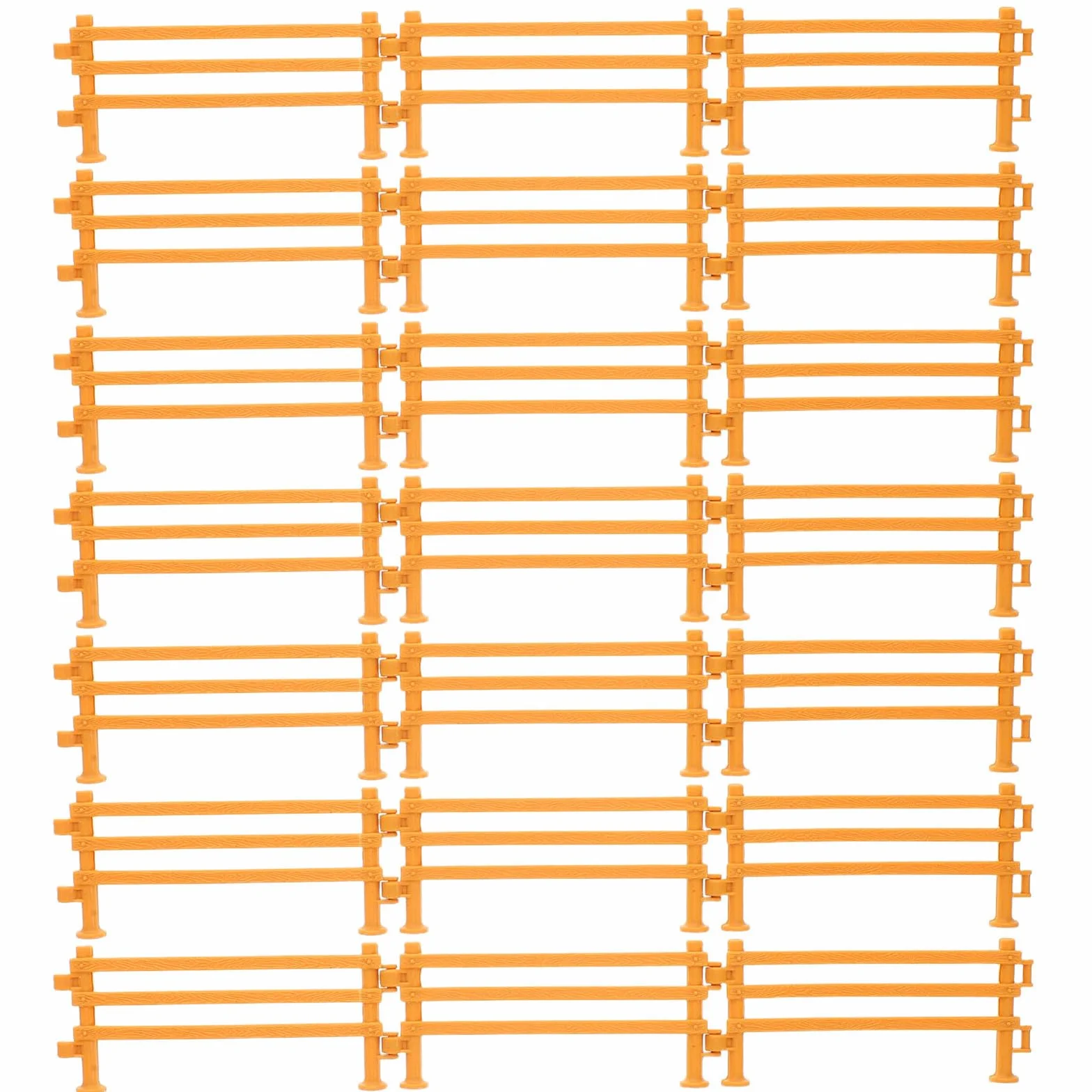 Lot de 60 clôtures Miniatures réalistes pour Maison de poupée, Jouets en Plastique - Accessoires de Jardin et Ferme