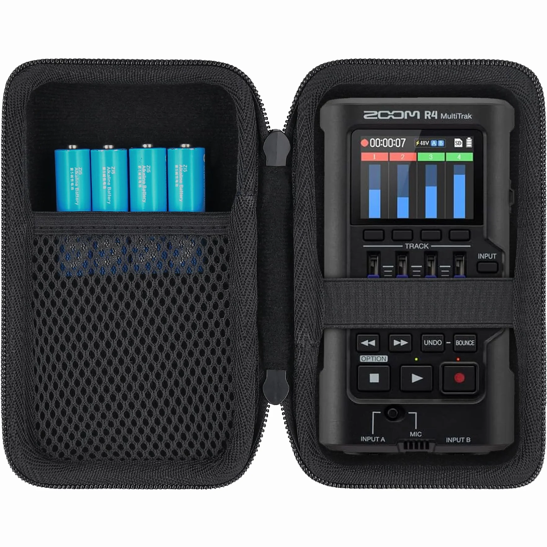 co2CREA Dur Étui de Voyage Rigide pour Zoom R4 MultiTrak Enregistreur Portable Audio