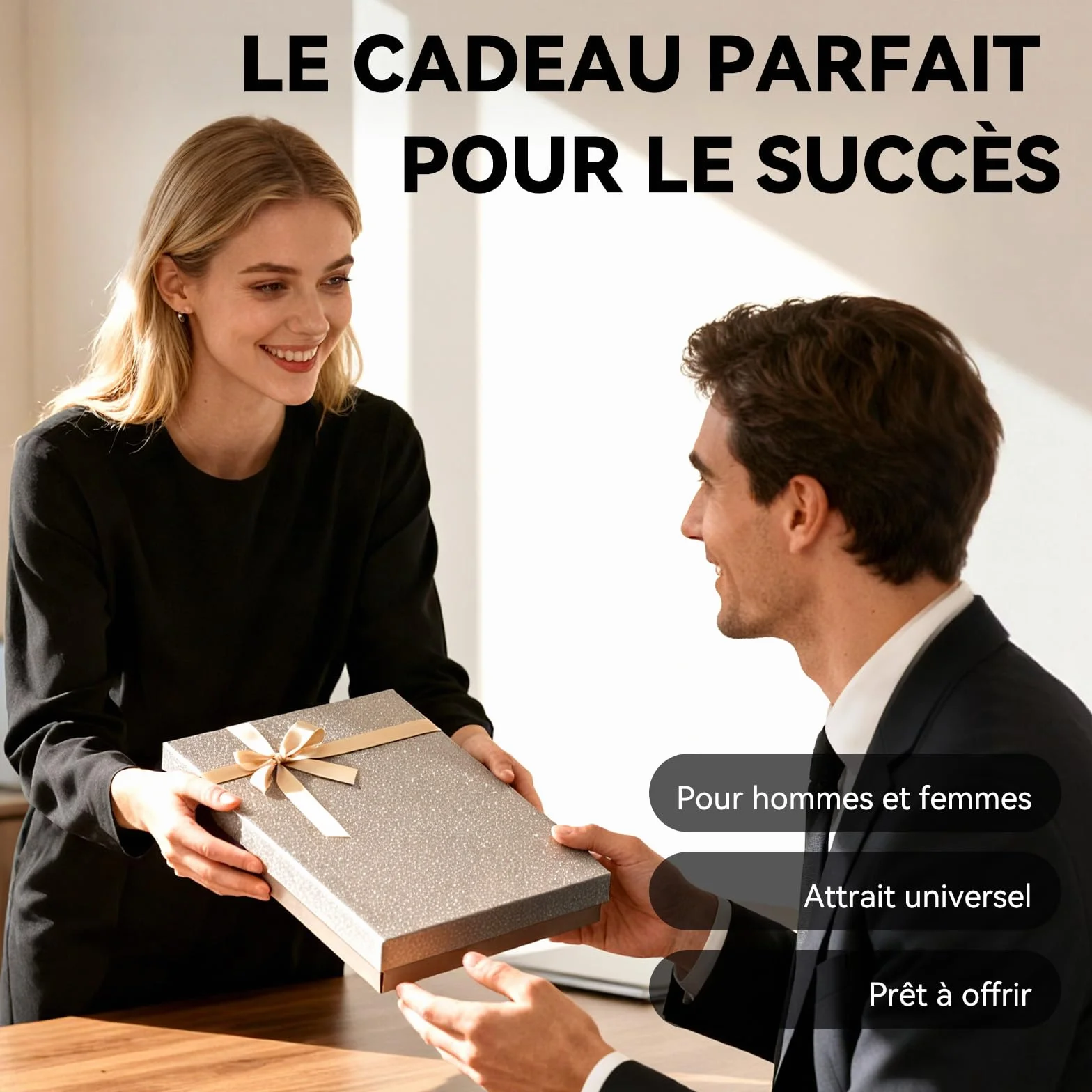 Newyes Porte-Documents A4 Imperméable Cuir Synthétique Noir