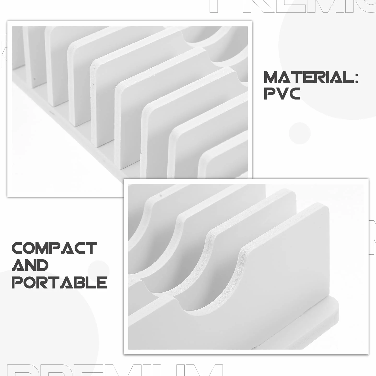 NUOBESTY Support De Téléphone Portable Pour Bureau Avec 15 Compartiments Organisateur En Pvc Pour Calculatrices Et Rangement