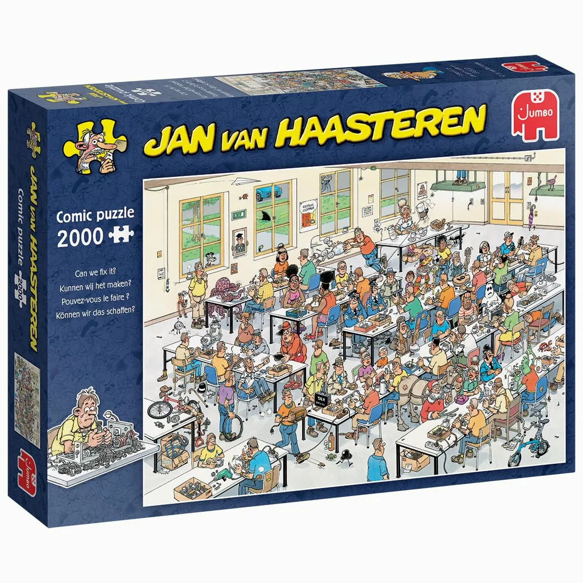 Jan Van Haasteren Pouvons-nous le faire? Puzzle de 2000 pièces | Pour Adultes Grand Puzzle 2000 Pièces - Carton 100% Recyclé - Amusant Idéal pour Anniversaire et Noël