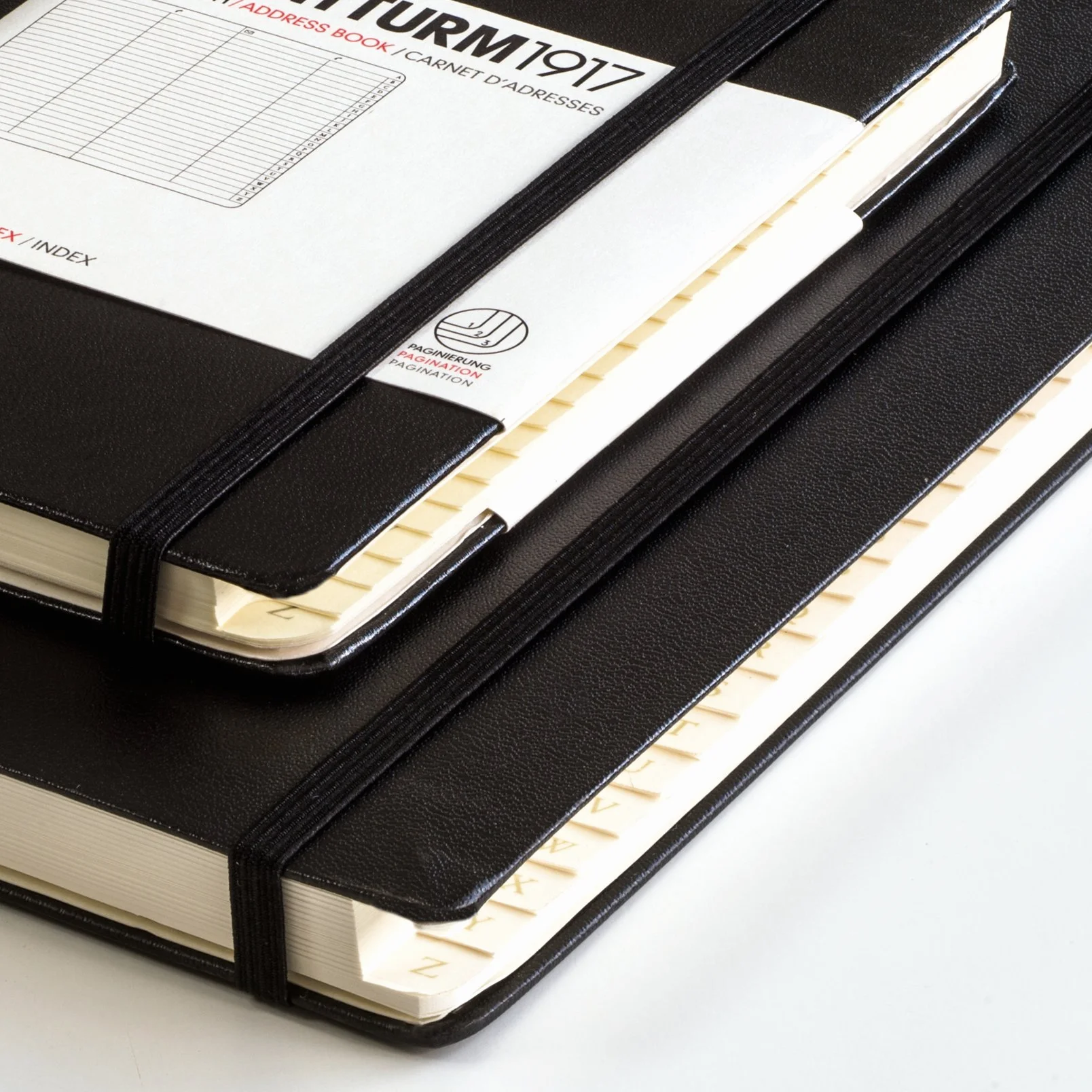 Carnet d'adresses A5 noir, Medium