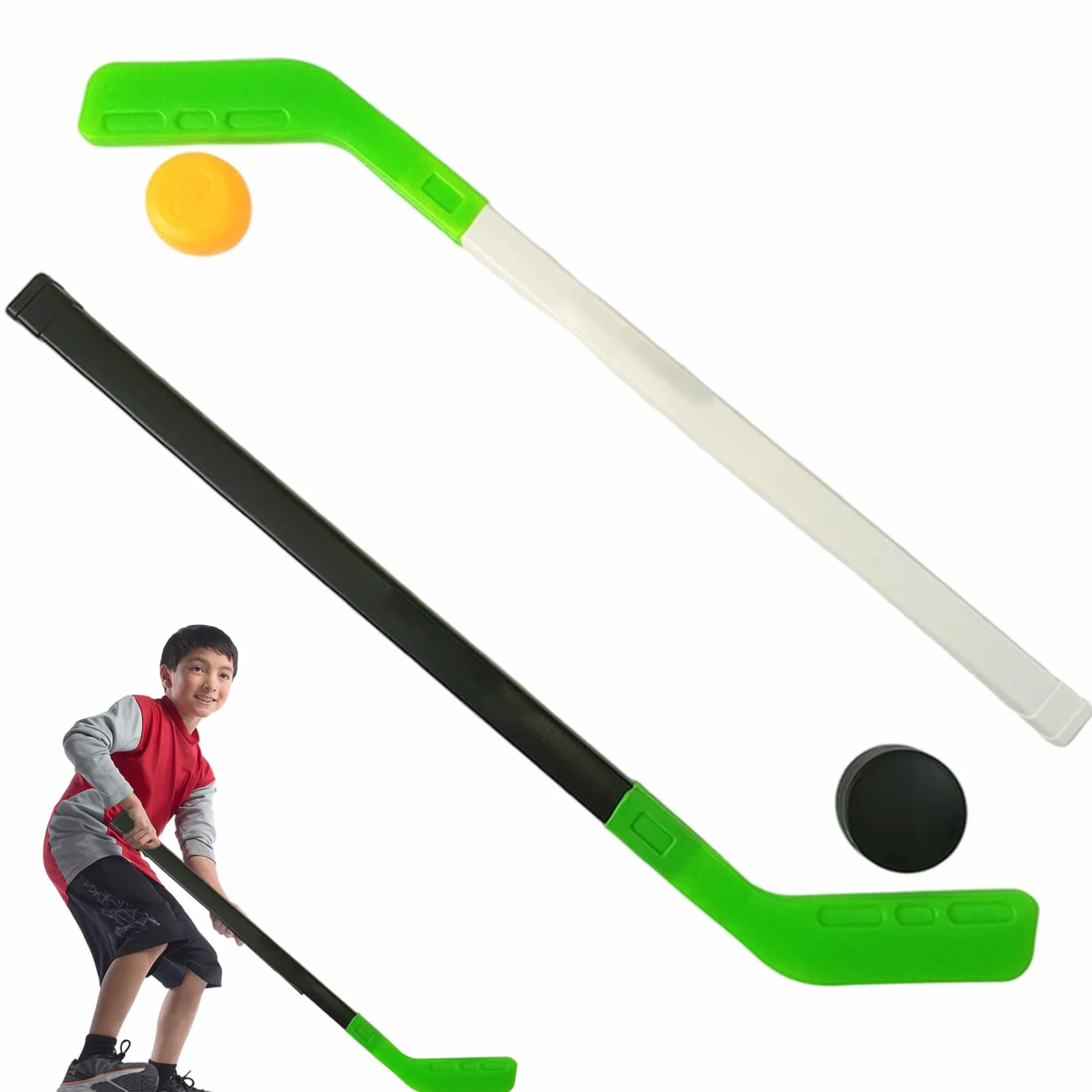 Kit de Hockey Enfants 72 cm Crosse avec 2 Balles Entraînement Ludique