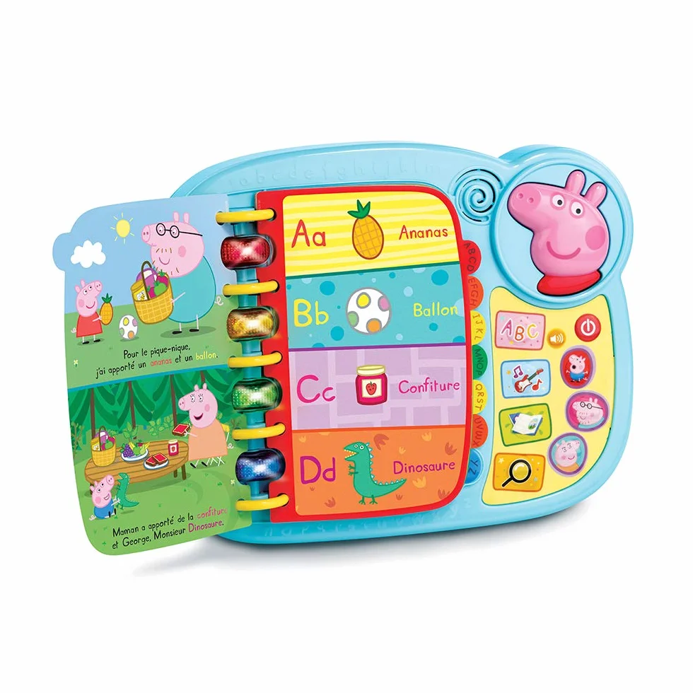 VTech Peppa Pig Mon Livre-Jeu Éducatif – Livre Enfant 18 Mois – 5 Ans – Français