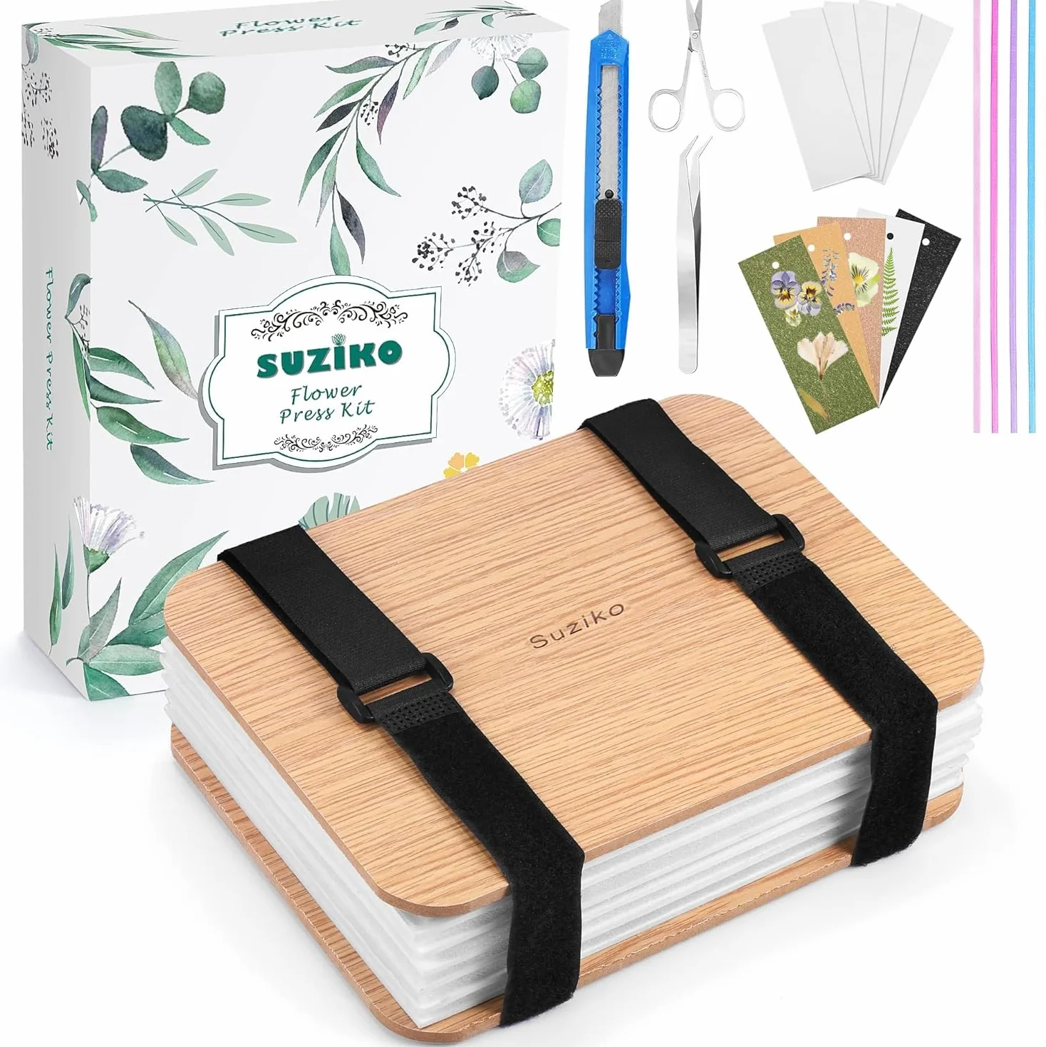 Suziko Presse-fleurs Kit professionnel 6 couches 16 x 21 cm pour adultes et enfants