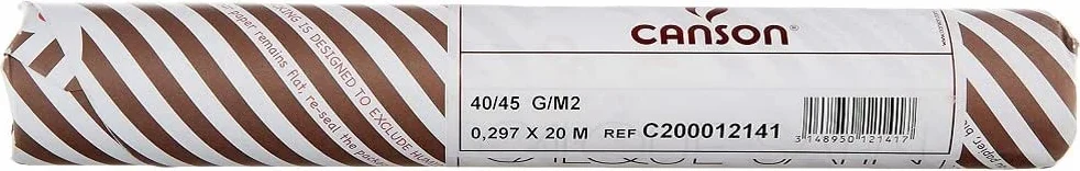 Rouleau calque transparent 29,7 cm x 20 m