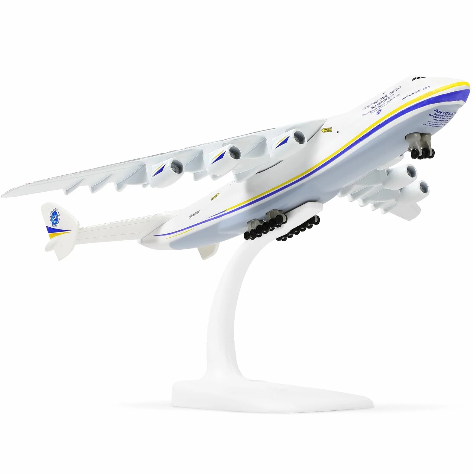 Antonov An 225 Mriya 1:400 Avion Modèle Peint Militaire Ukraine Collection