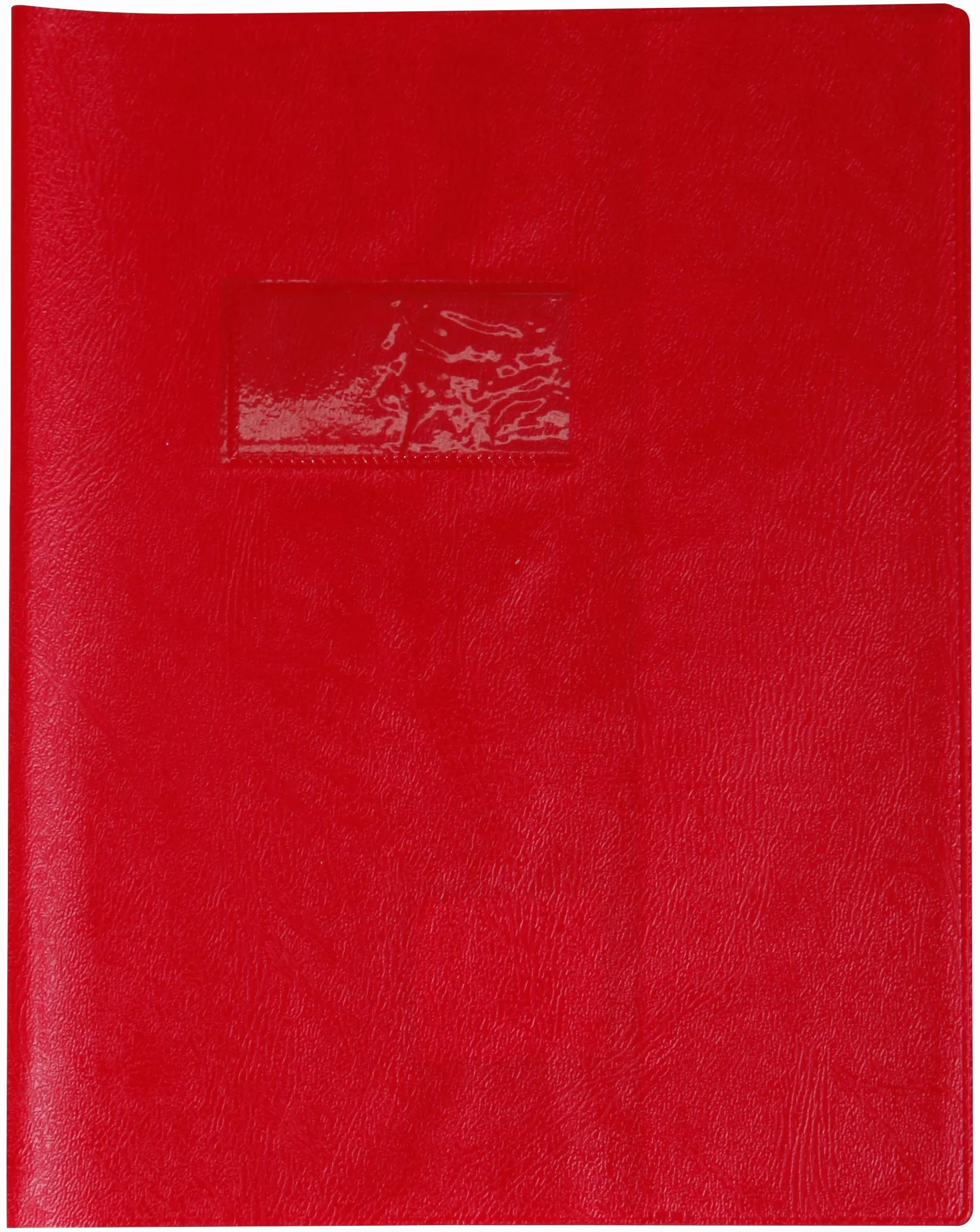 Calligraphe Protège-Cahier Grain Cuir Rouge groseille 17x22 cm 22/100ème PVC Opaque