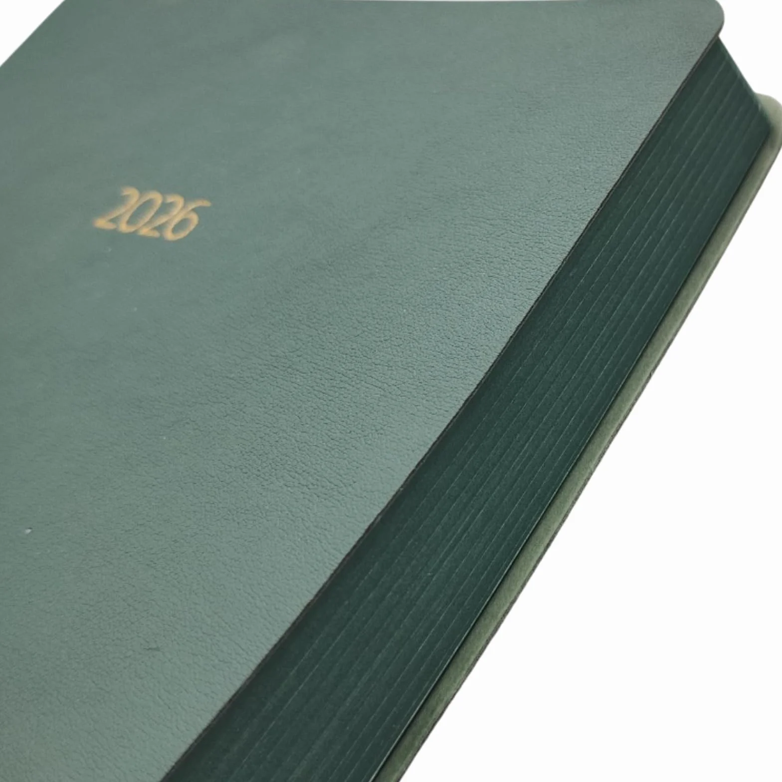 Agenda 2026 Jour par Page A5 Couverture Flexible Similicuir Planificateur Annuel Espagnol Hanoï Vert