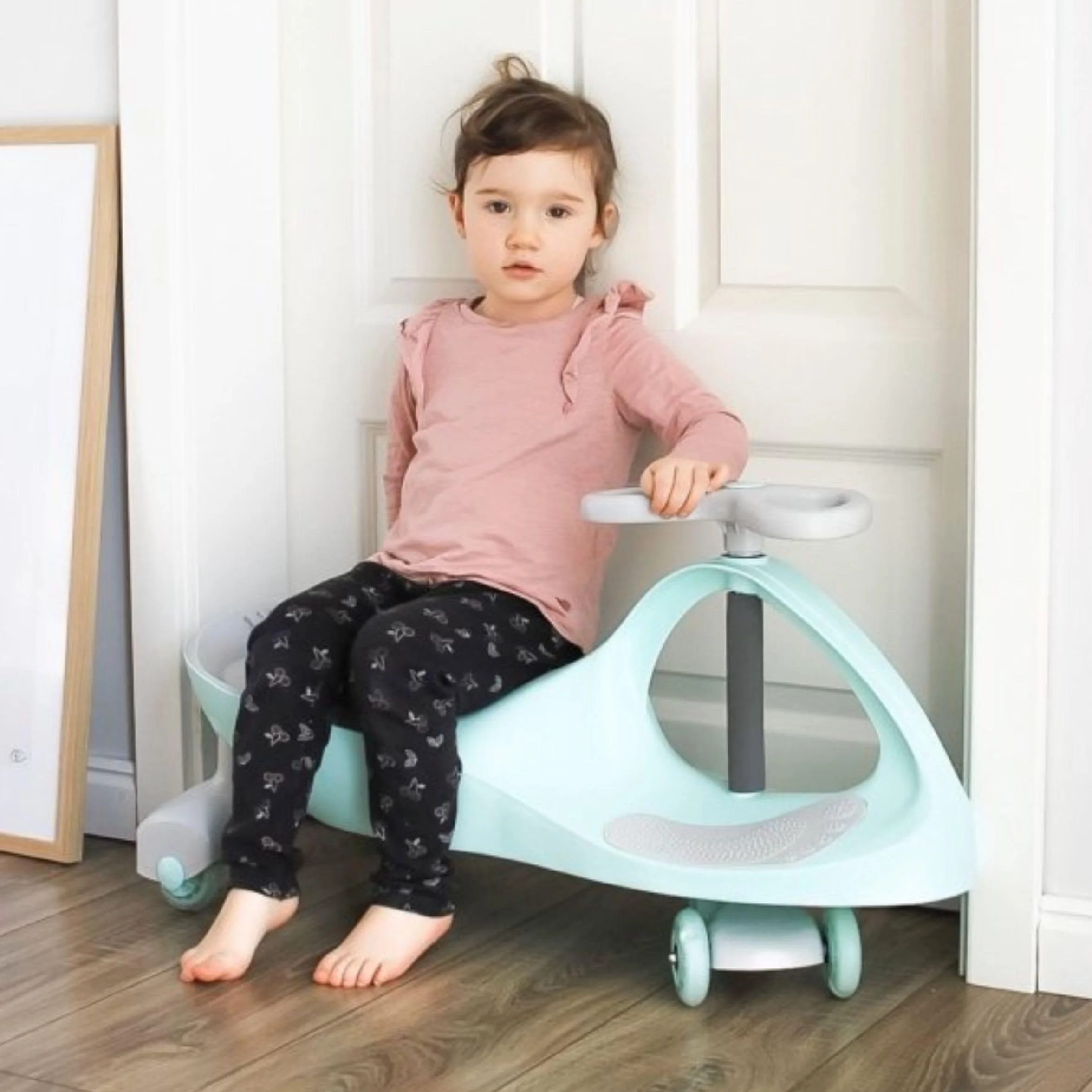 TWISTCAR Porteur pour Enfant 3+ Ans, Voiture Twist avec Volant et Roues Caoutchouc Lumineuses - 120 kg