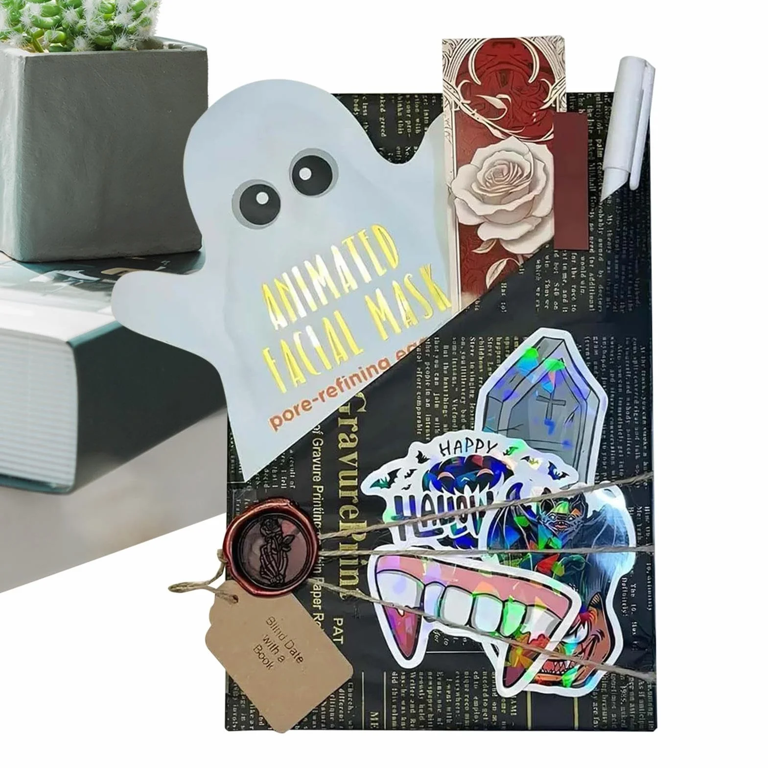 Roman Criminel Mystérieux Hexe & Halloween - Cadeau pour Amoureux des Livres avec Chauves-Souris Fantômes