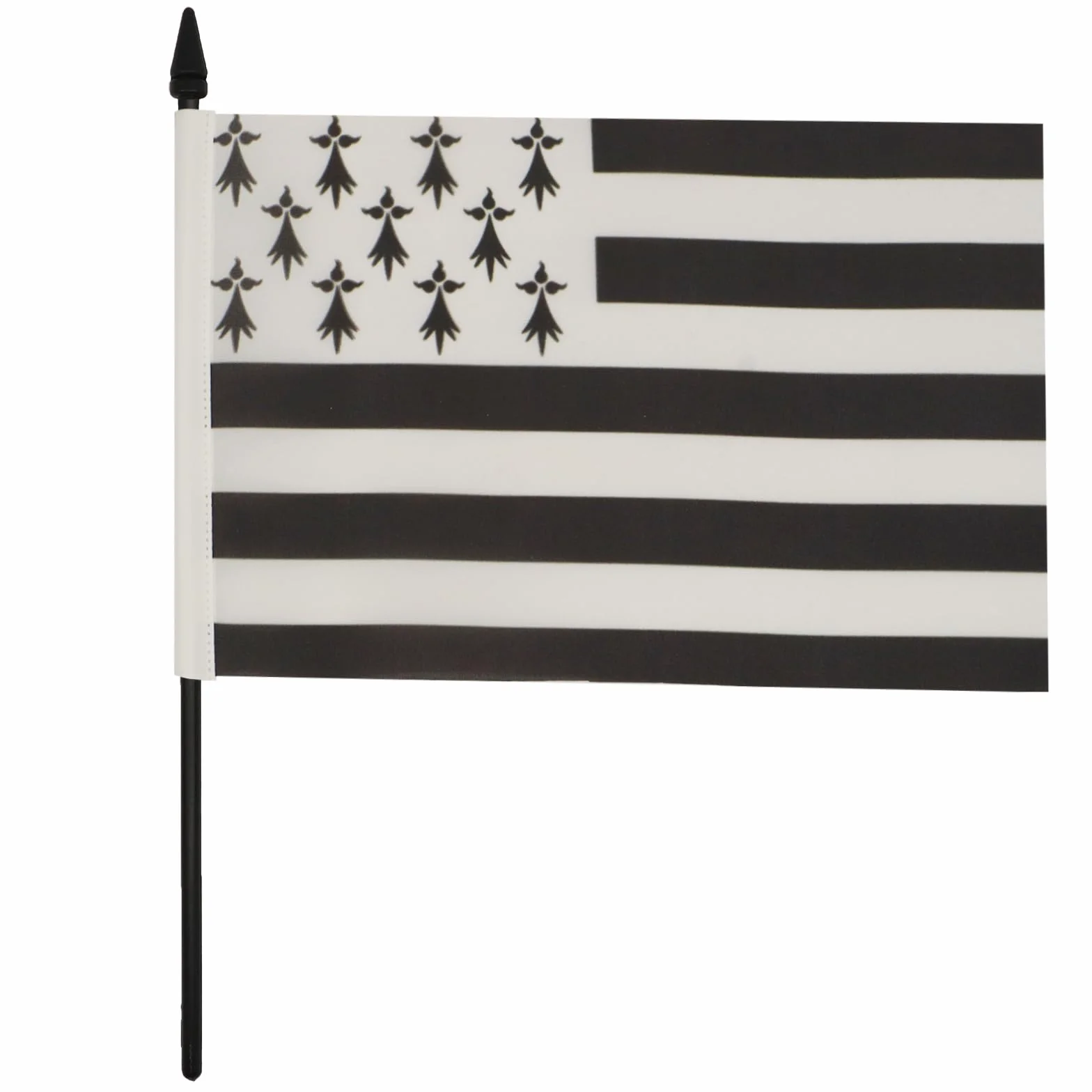 AZ FLAG Drapeau De Table Bretagne Alternatif 21x14 cm Petit Drapeau Breton De Bureau 100% Polyester
