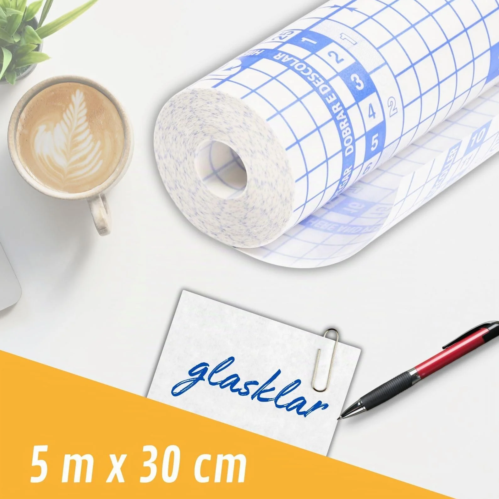 Film de protection autocollant pour livre 5 m x 30 cm transparent découpable indéchirable