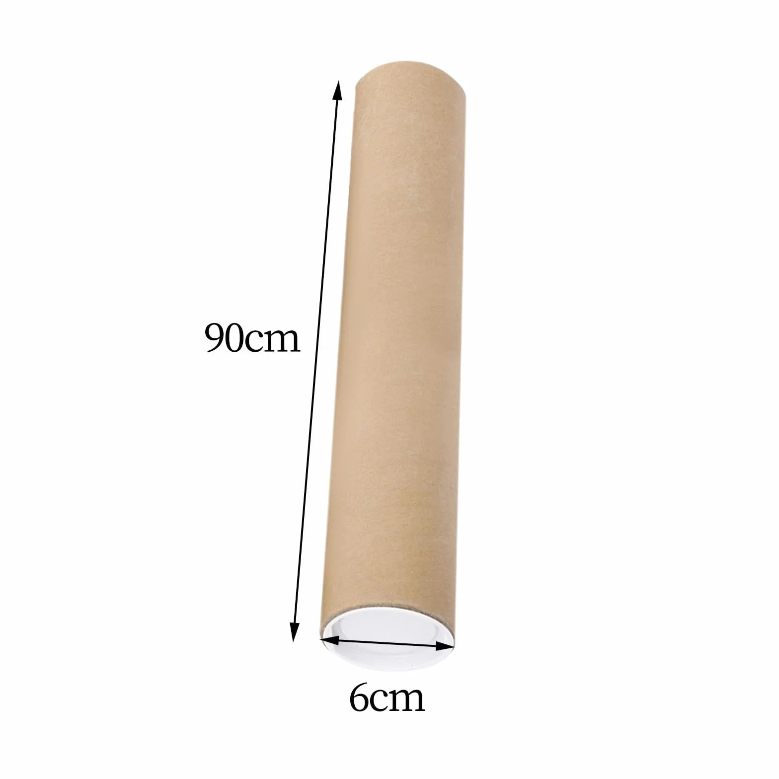 Kowaku Tube d'affiche avec Embout Diamètre Intérieur 2.36in 90CM Étui de Transport Tube Postal