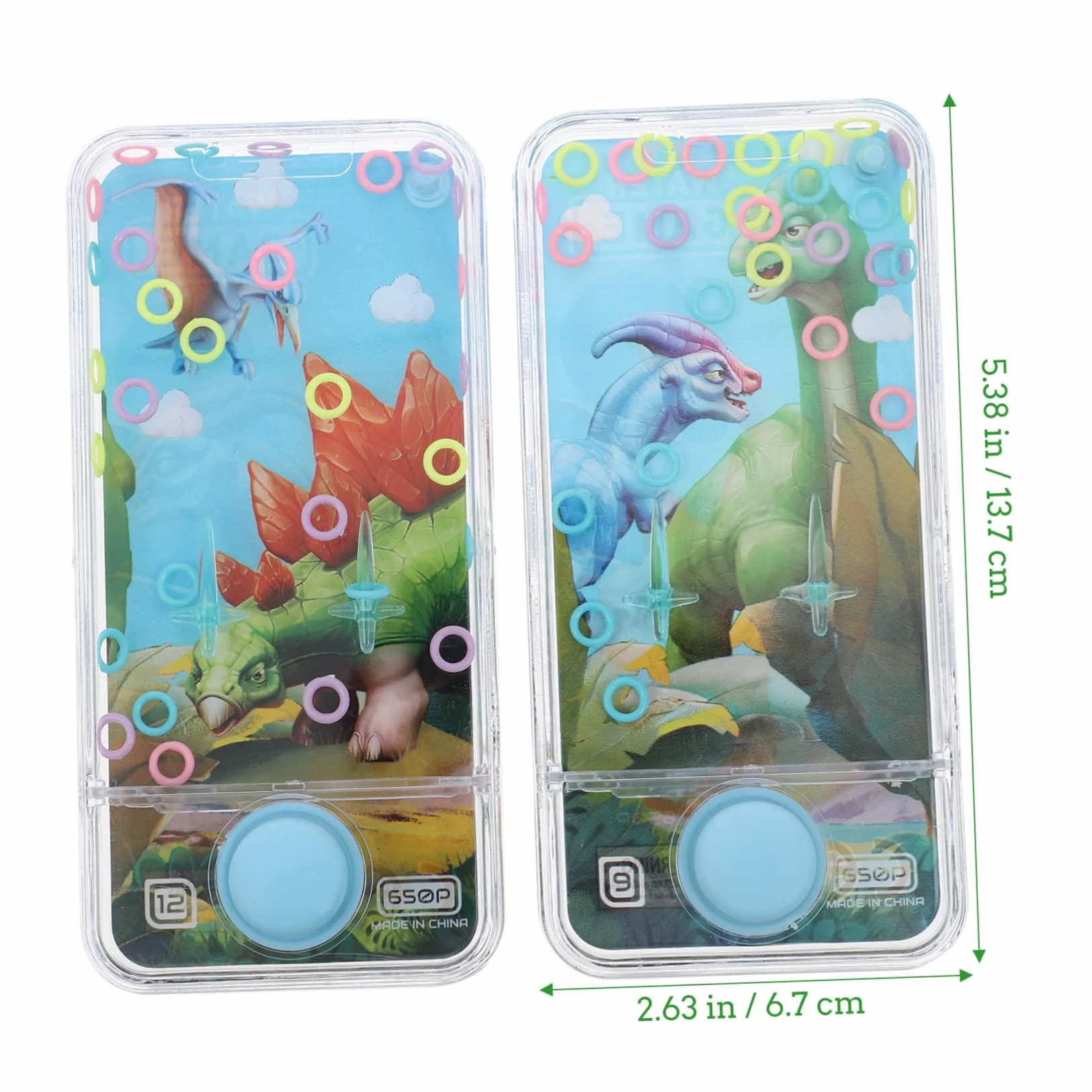 ERINGOGO Jeu d'eau Portable 2 Pièces Anneaux et Jouet d'eau pour Garçon et Filles