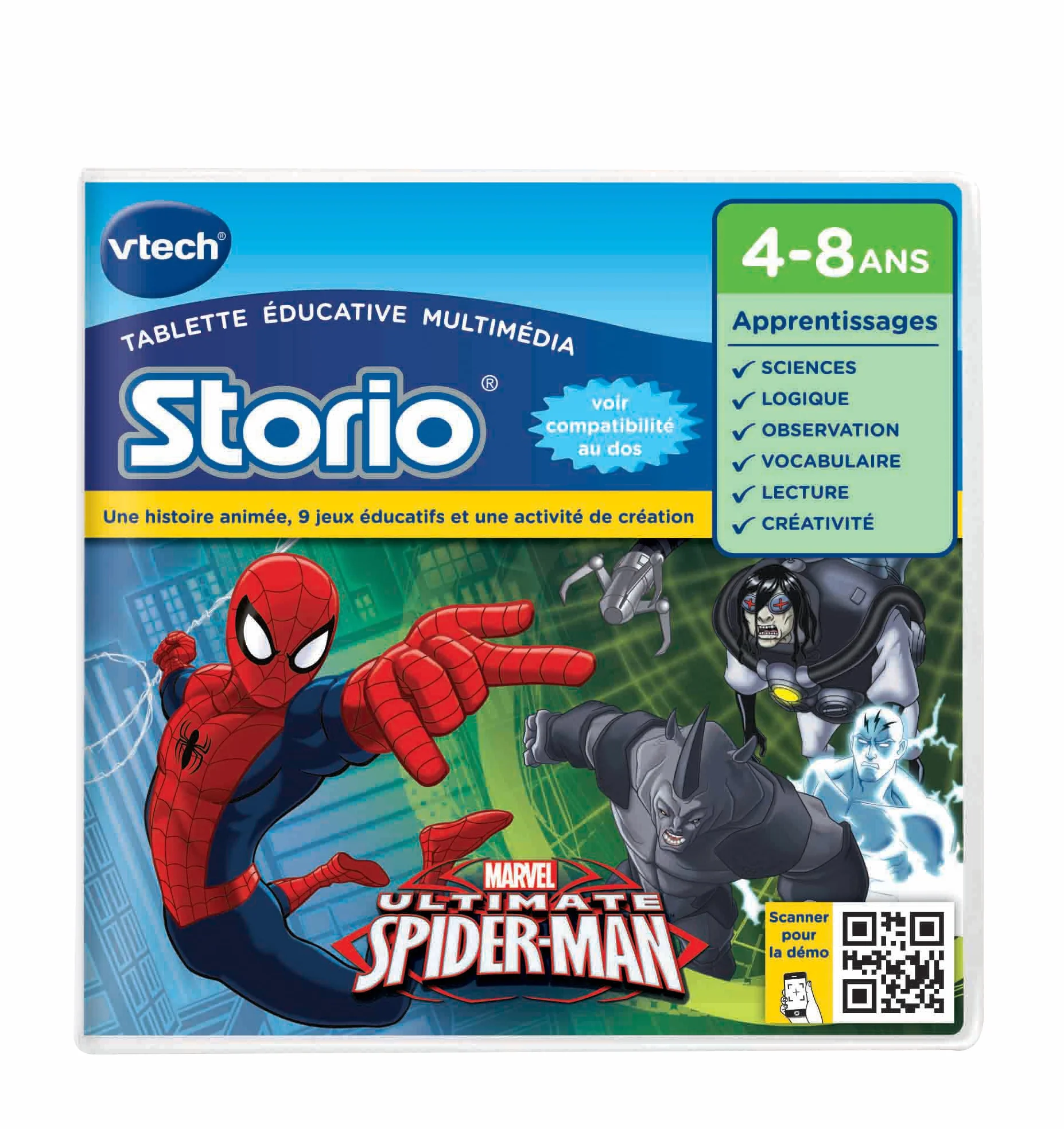 VTech Storio Jeu Educatif Electronique Spiderman