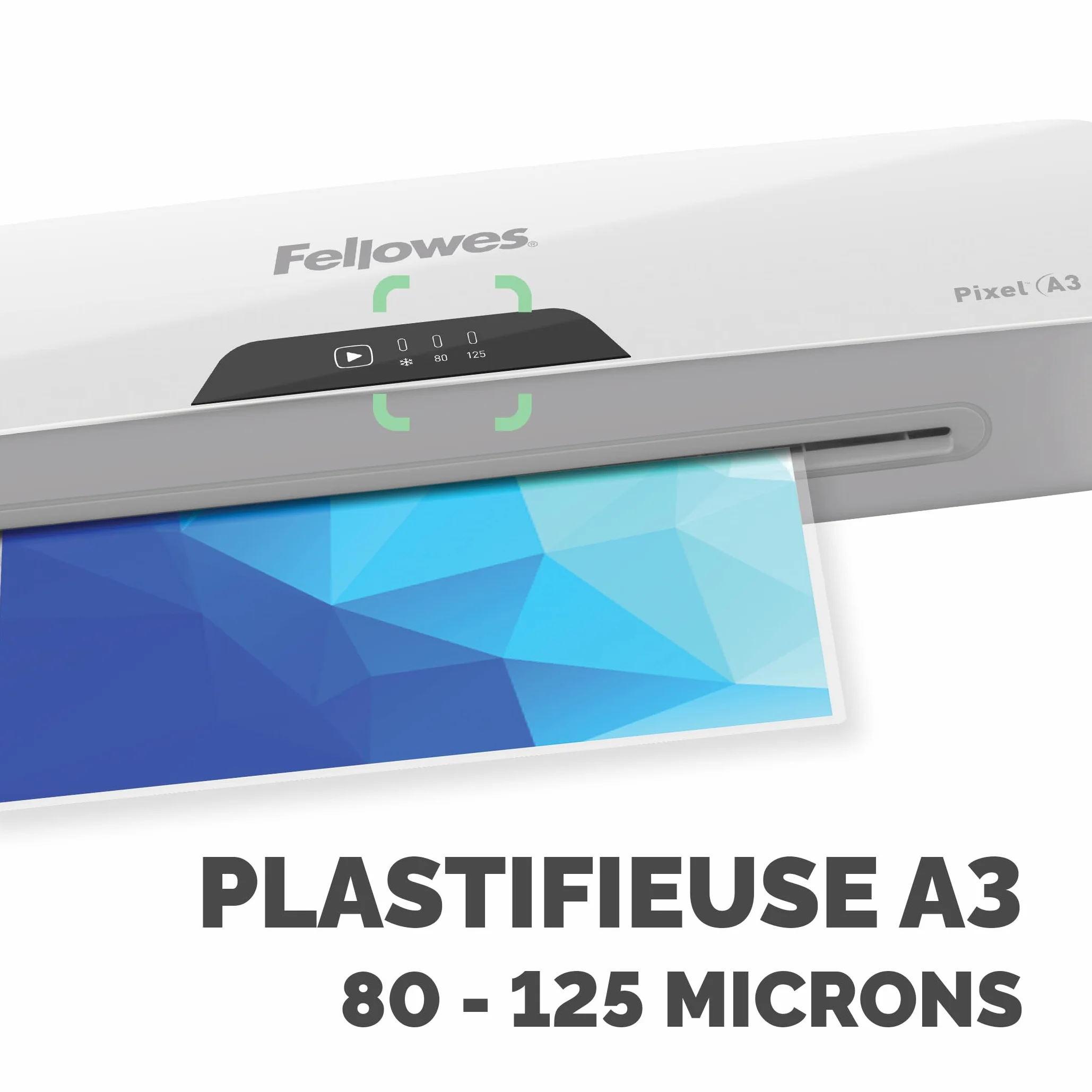 Fellowes Plastifieuse Pixel A3 125 microns avec 10 pochettes