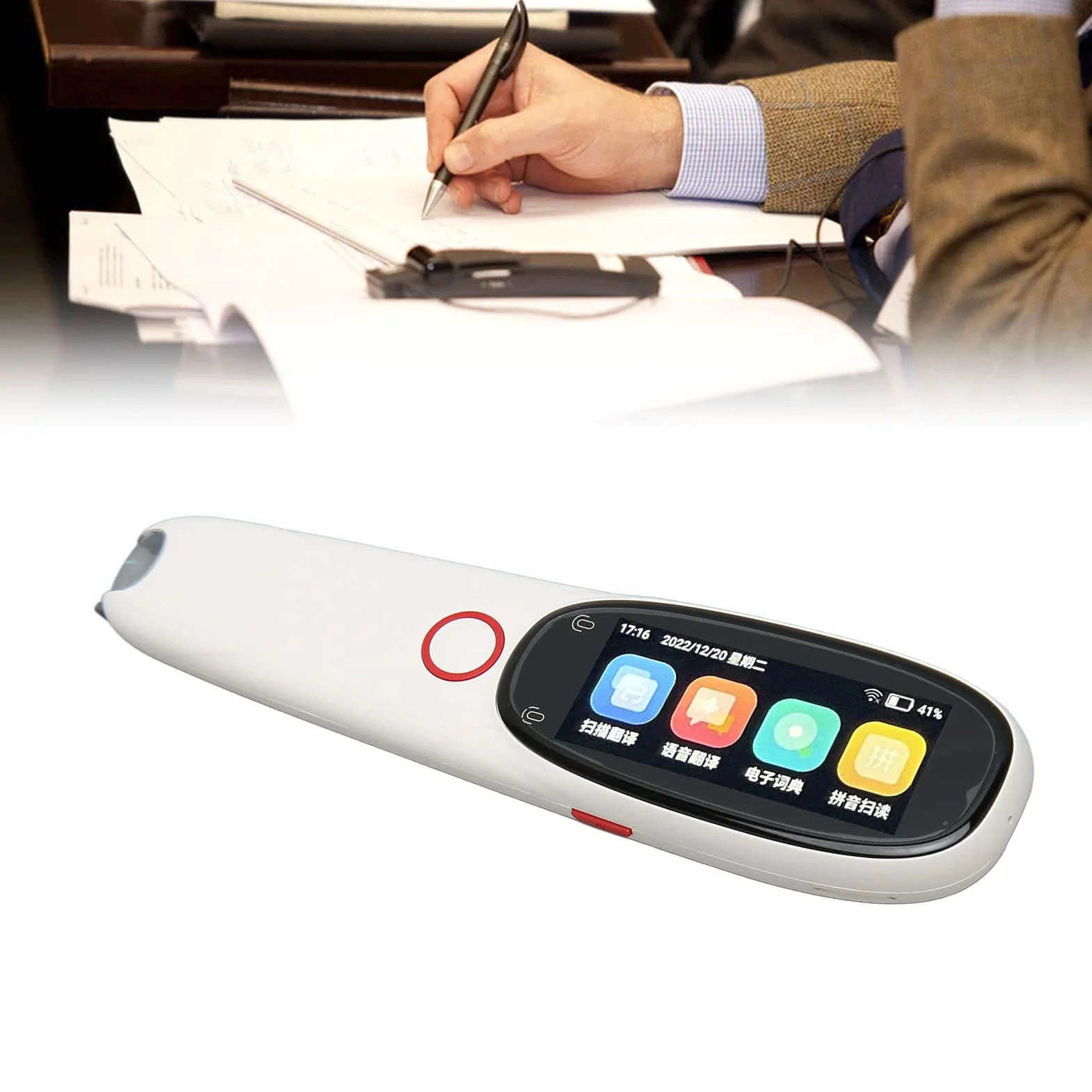 Traduttore Vocale Portatile Penna di Traduzione Intelligente 134 Lingue WiFi Mini da Viaggio