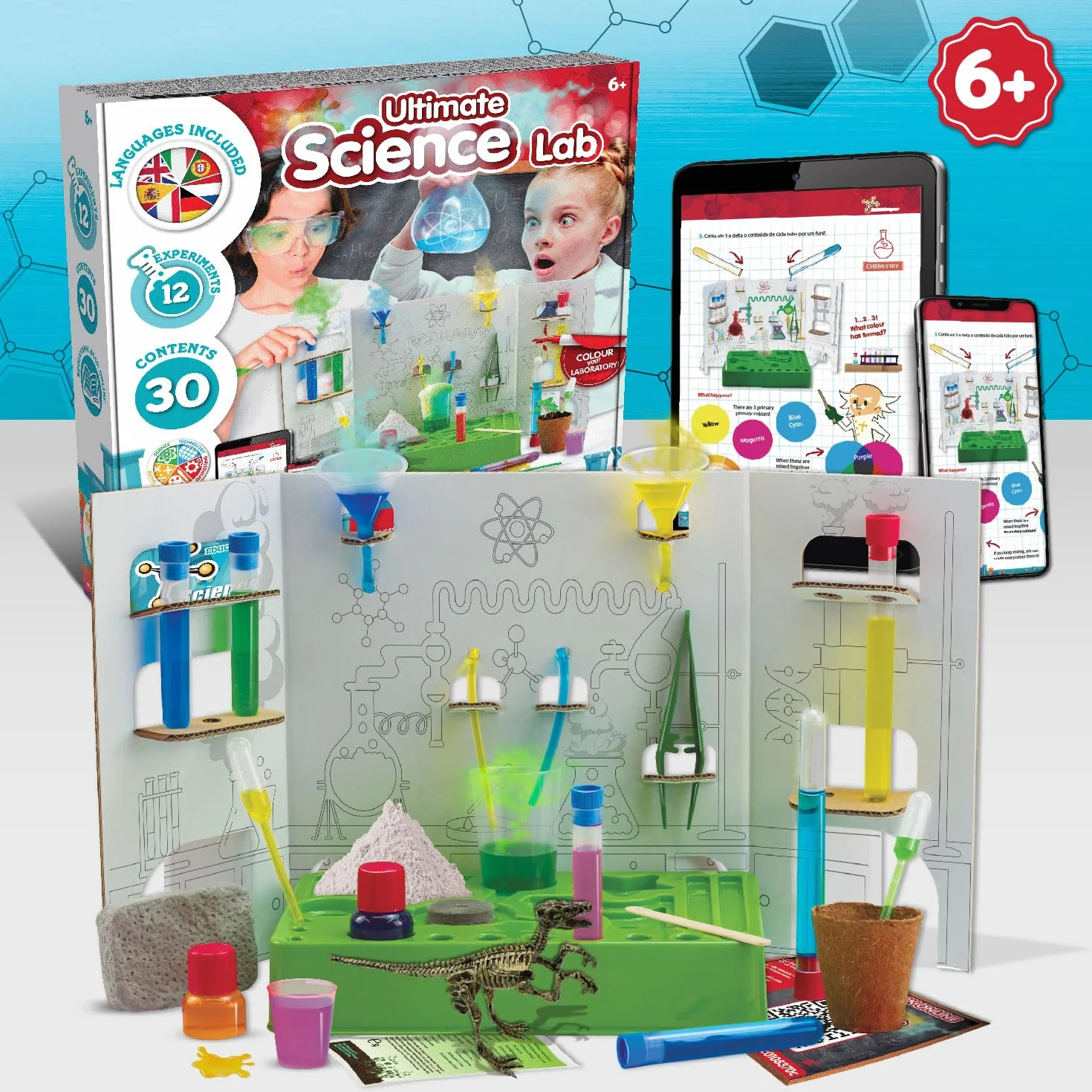 Science4you Kits Éducatifs Sciences Jeu Chimie Laboratoire Expériences Enfants 6 Ans