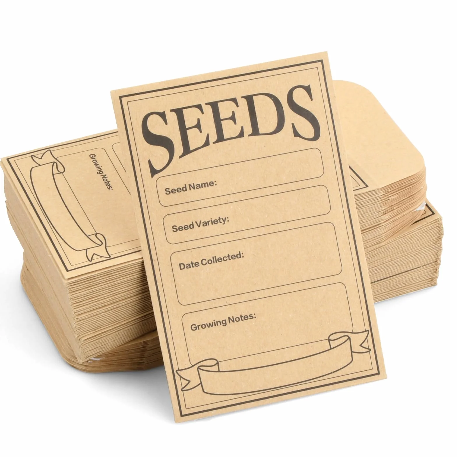 Enveloppe Kraft Auto-scellant 12 x 8 cm 100 Pièces Sac en Papier pour Graines