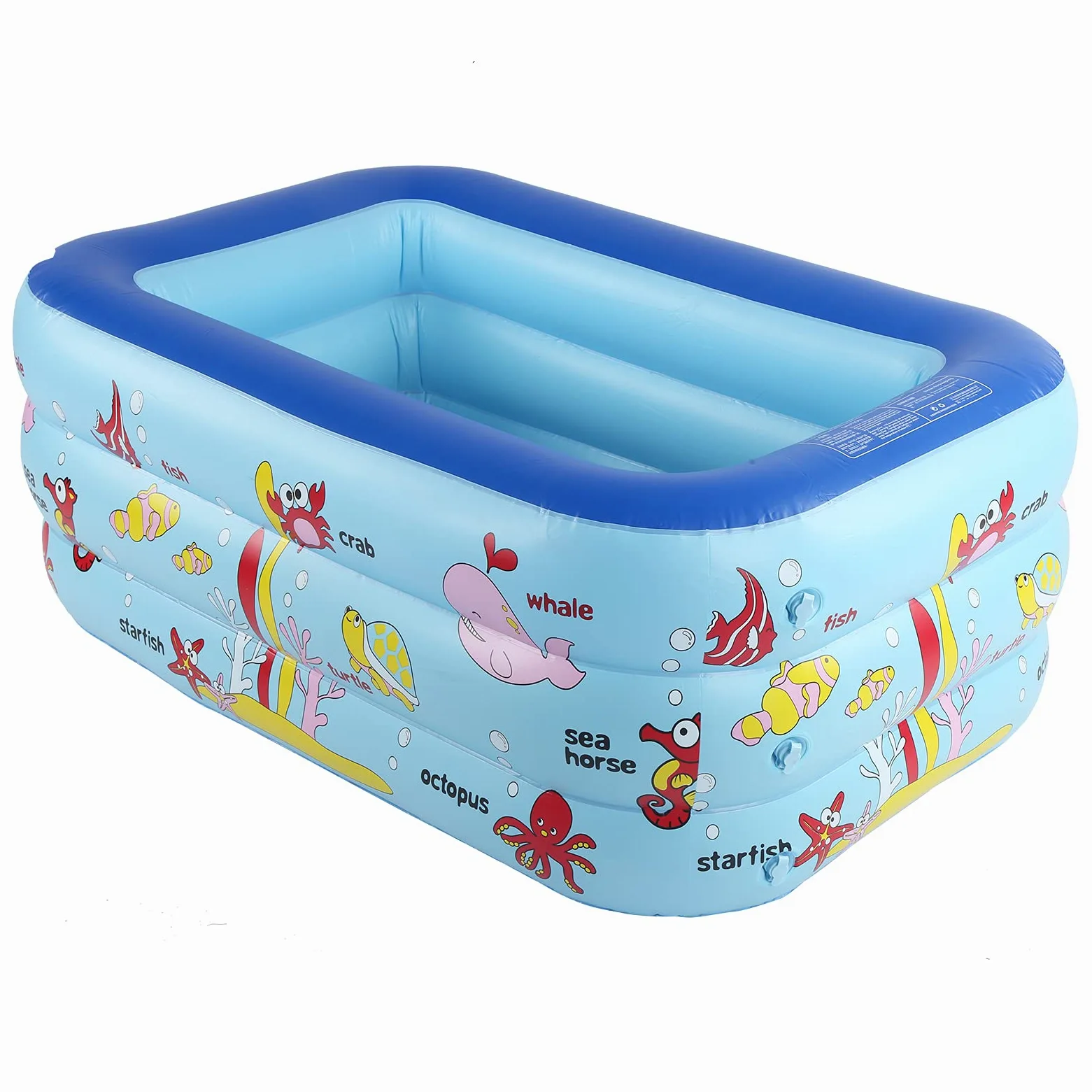 JTLB Piscine gonflable pour enfants, salon avec design indépendant pour 130 x 85 x 55 cm, impression d'encre de sécurité verte