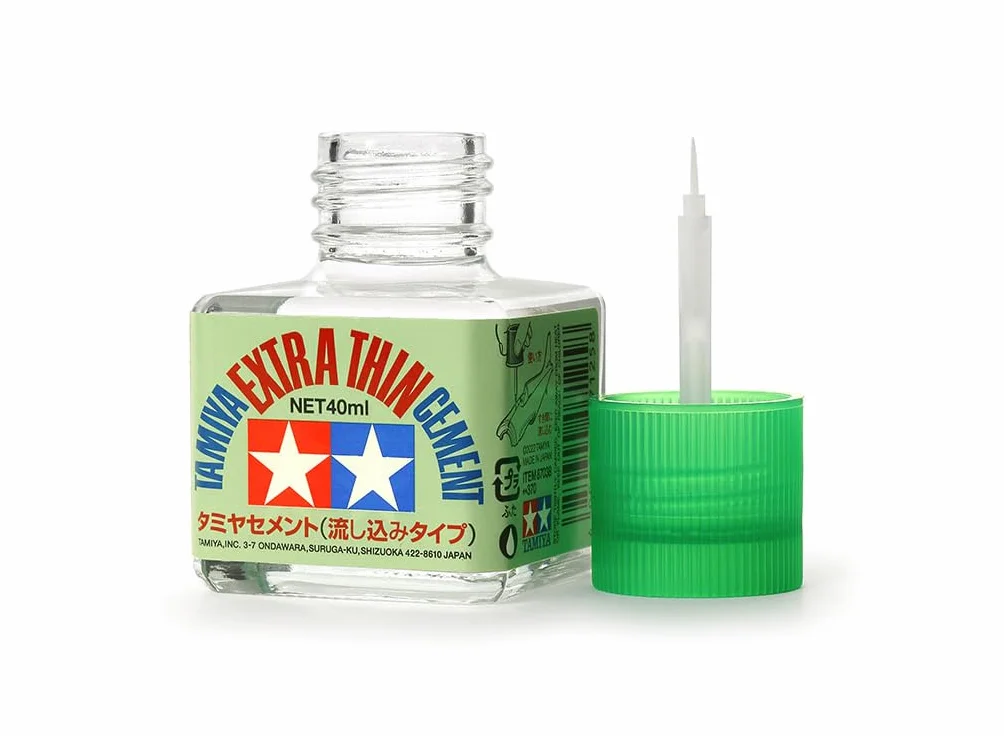 Tamiya 87038 Colle Extra Liquide avec Pinceau applicateur 40 ML