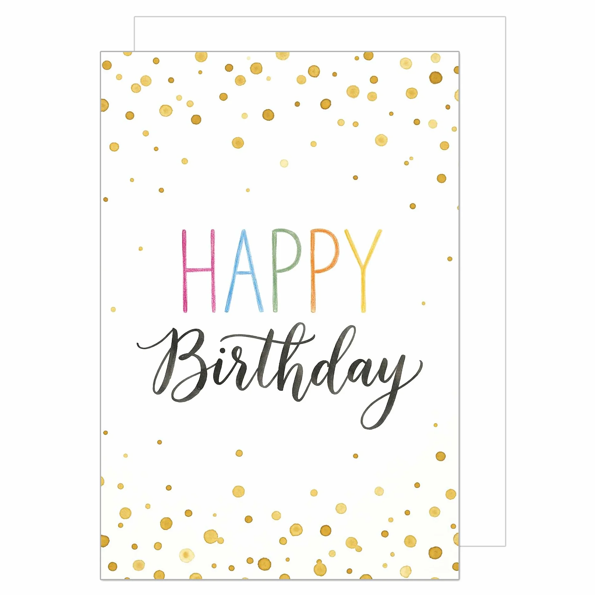 Edition Seidel Carte d'anniversaire DIN A4 Happy Birthday avec enveloppe