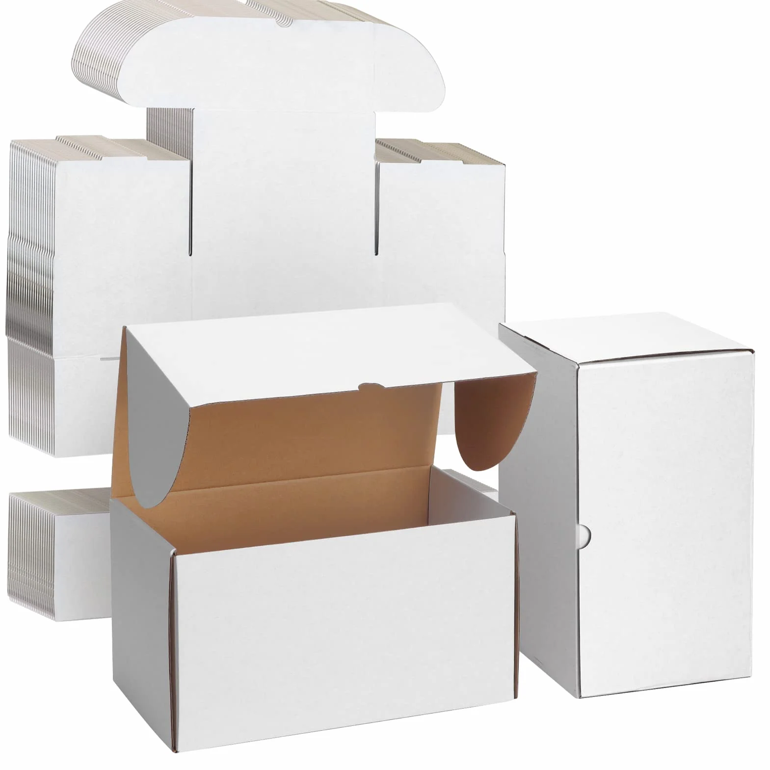 Boîte en Carton Blanche 28x15.3x15.3 cm Lot de 20 Carton d'Expédition