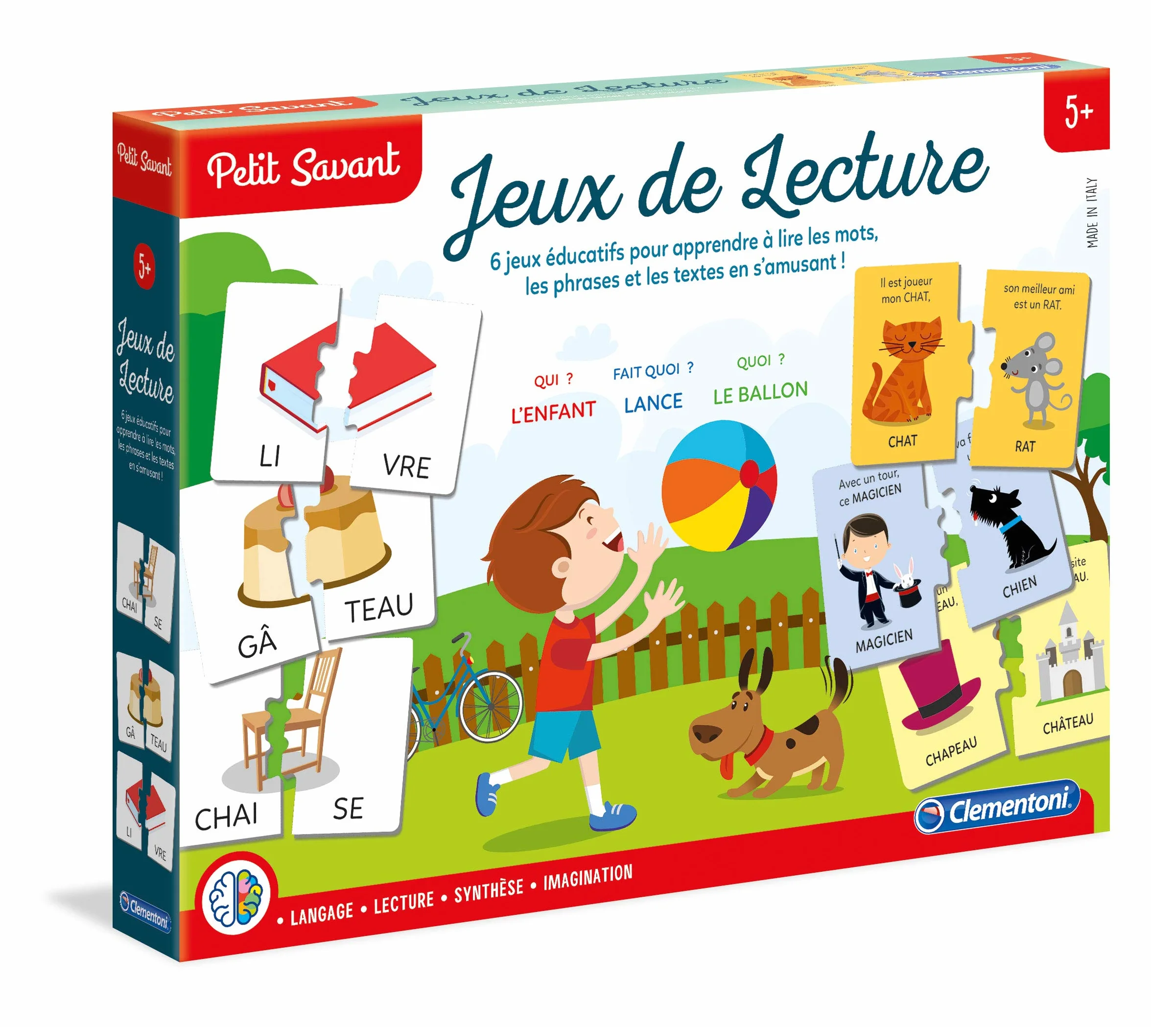 Clementoni Petit Savant Ensemble de Jeux Educatifs Lecture Enfants 5 Ans
