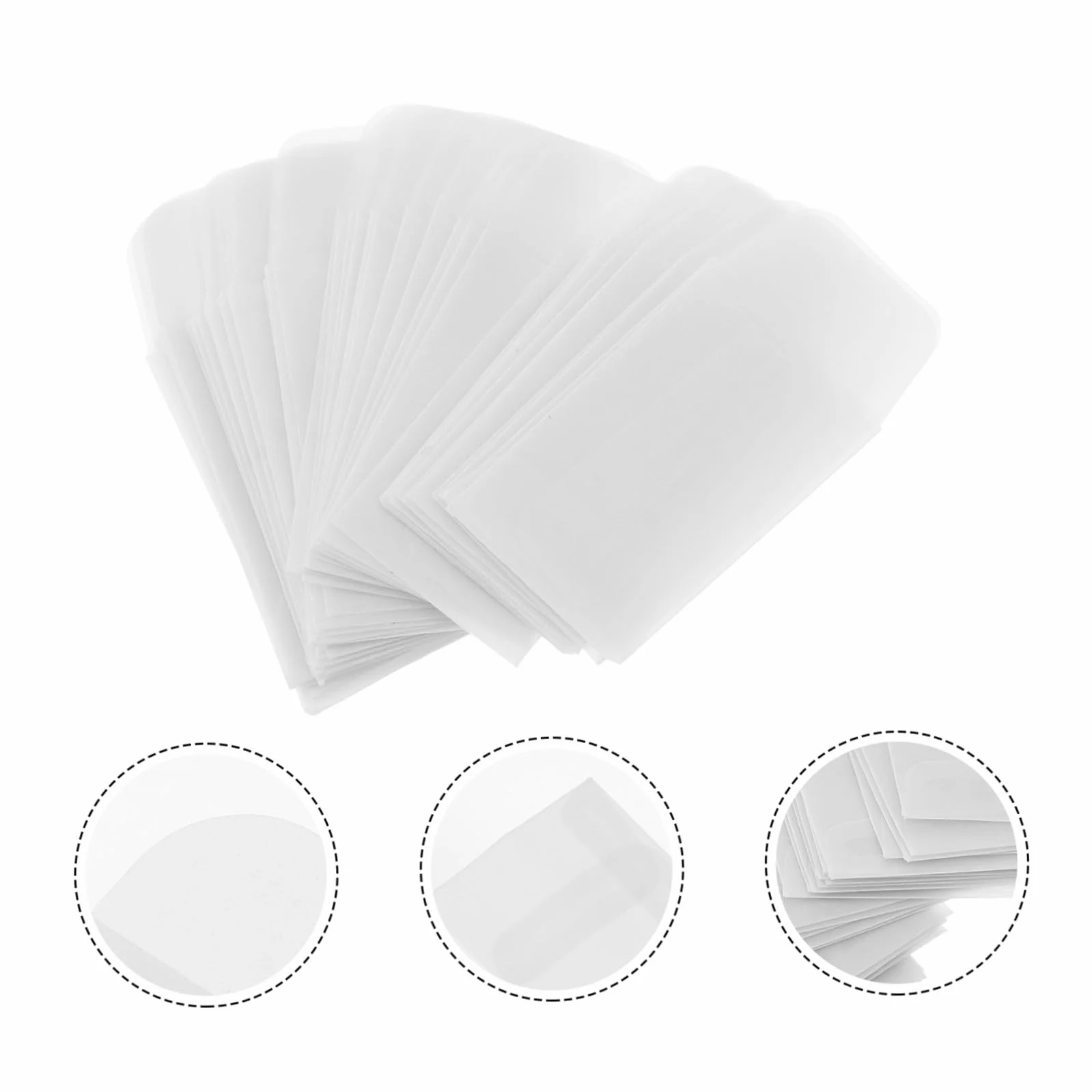 Enveloppes Transparentes 3x5cm Papier Sulfurisé Lot 50 Pièces Pochettes Timbres Pièces Monnaie