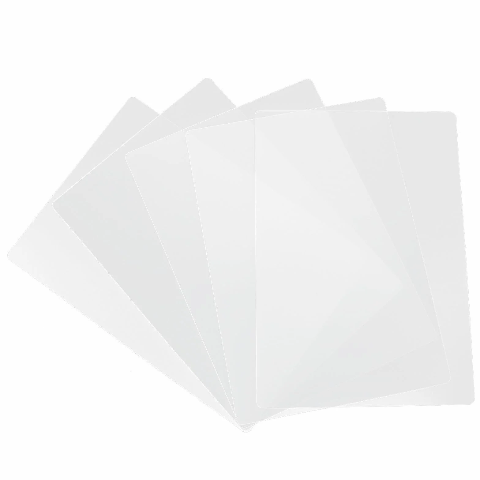 MAGICLULU Tableaux d'Écriture Antidérapants Transparents A4 Lot de 5 Plastique Fournitures Scolaires Bureau