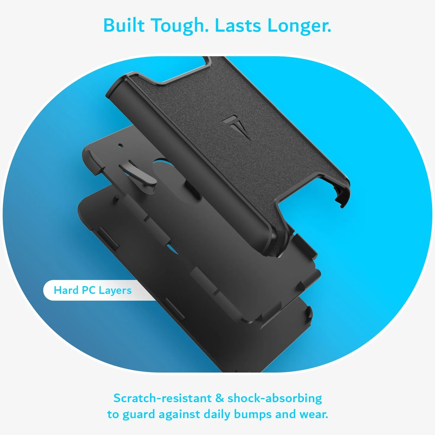 Étui de Protection Magnétique TUDIA pour Enregistreur Vocal PLAUD Note AI - Polycarbonate Rigide Fin (Noir)