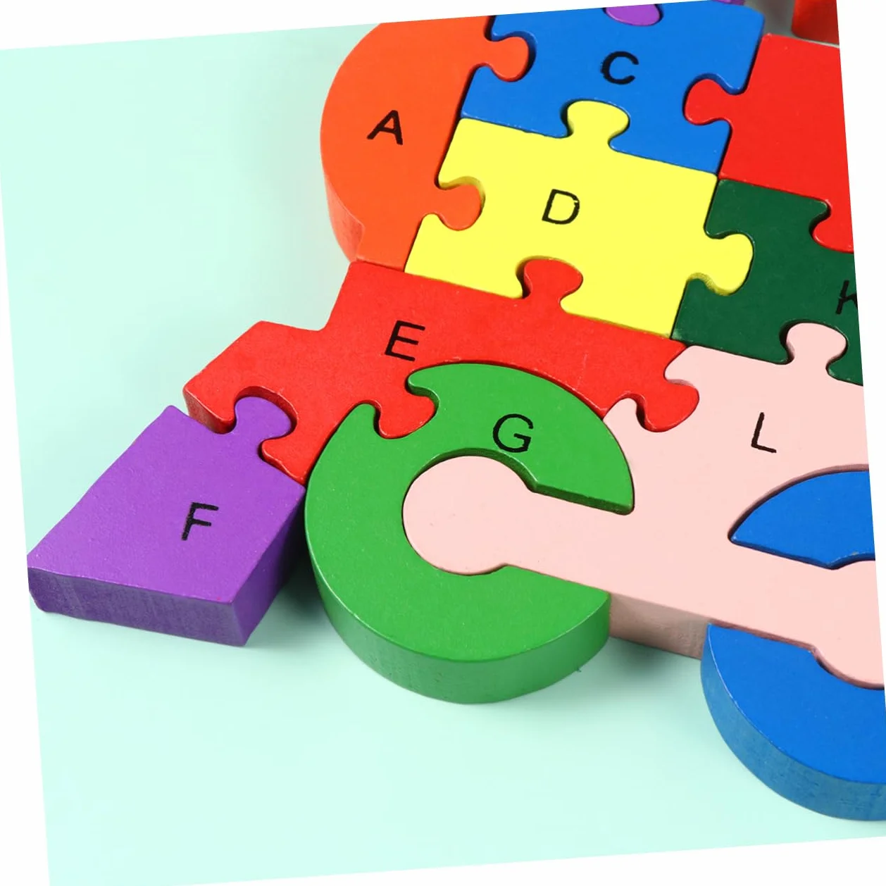 SUPVOX Puzzle Bois Alphabet Éducatif pour Enfant Cartoon Train