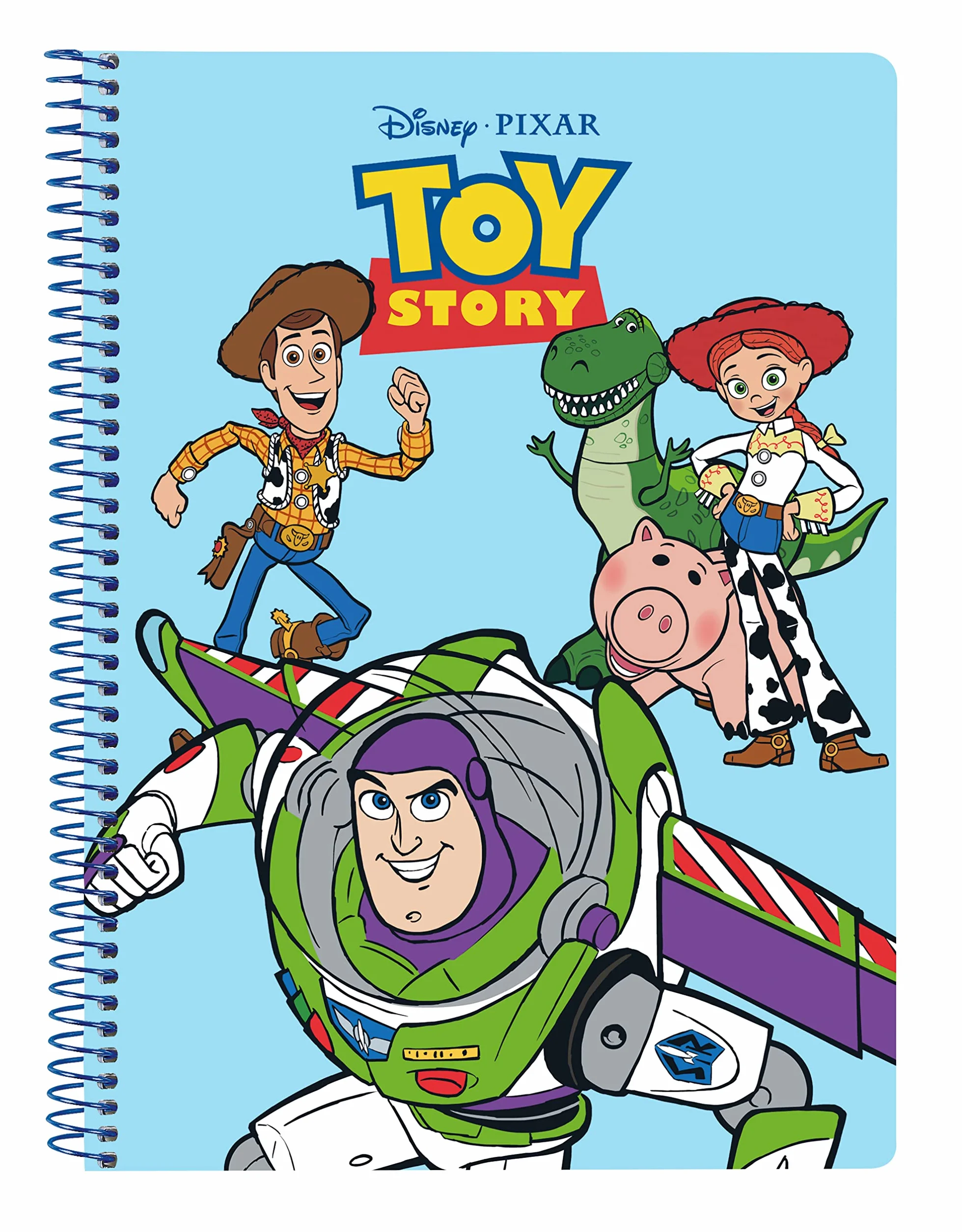 TOY STORY Carnet A5 80 feuilles couverture rigide Bleu clair 15,5 x 22 cm