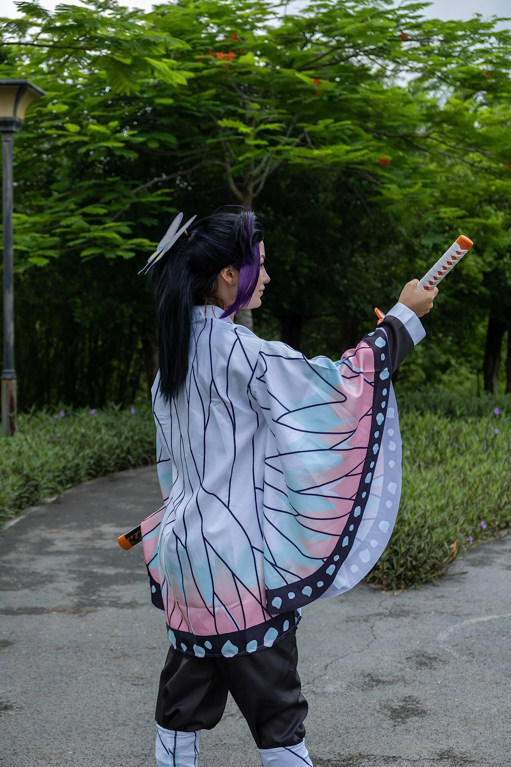 Katana Cosplay Demon Slayer 105 cm 41 Pouces Hashira Piliers Shinobu Kocho Bois