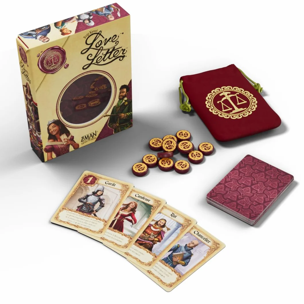 Asmodee Love Letter Jeu de Cartes Stratégique 10 Ans 2-6 Joueurs 15 Min Version Française Z-Man Games