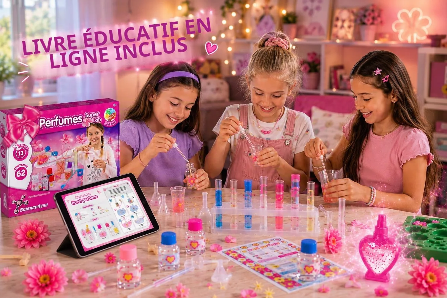Science4you Super Laboratoire de Parfum pour Enfants +8 Ans - Kits Éducatifs de Sciences avec 13 Experiences