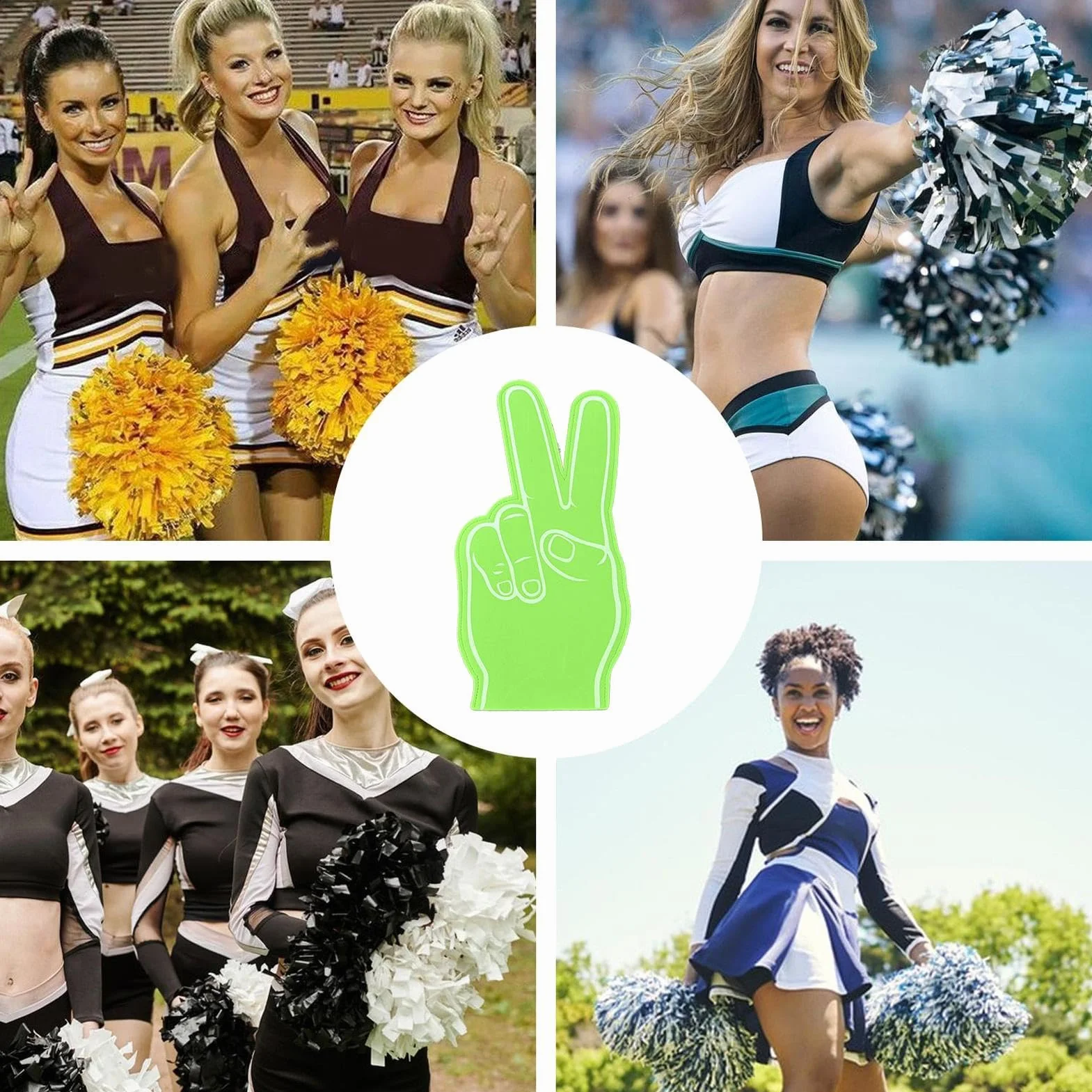Doigt en mousse géant pour sport et pom-pom girls - Accessoire de fête créatif