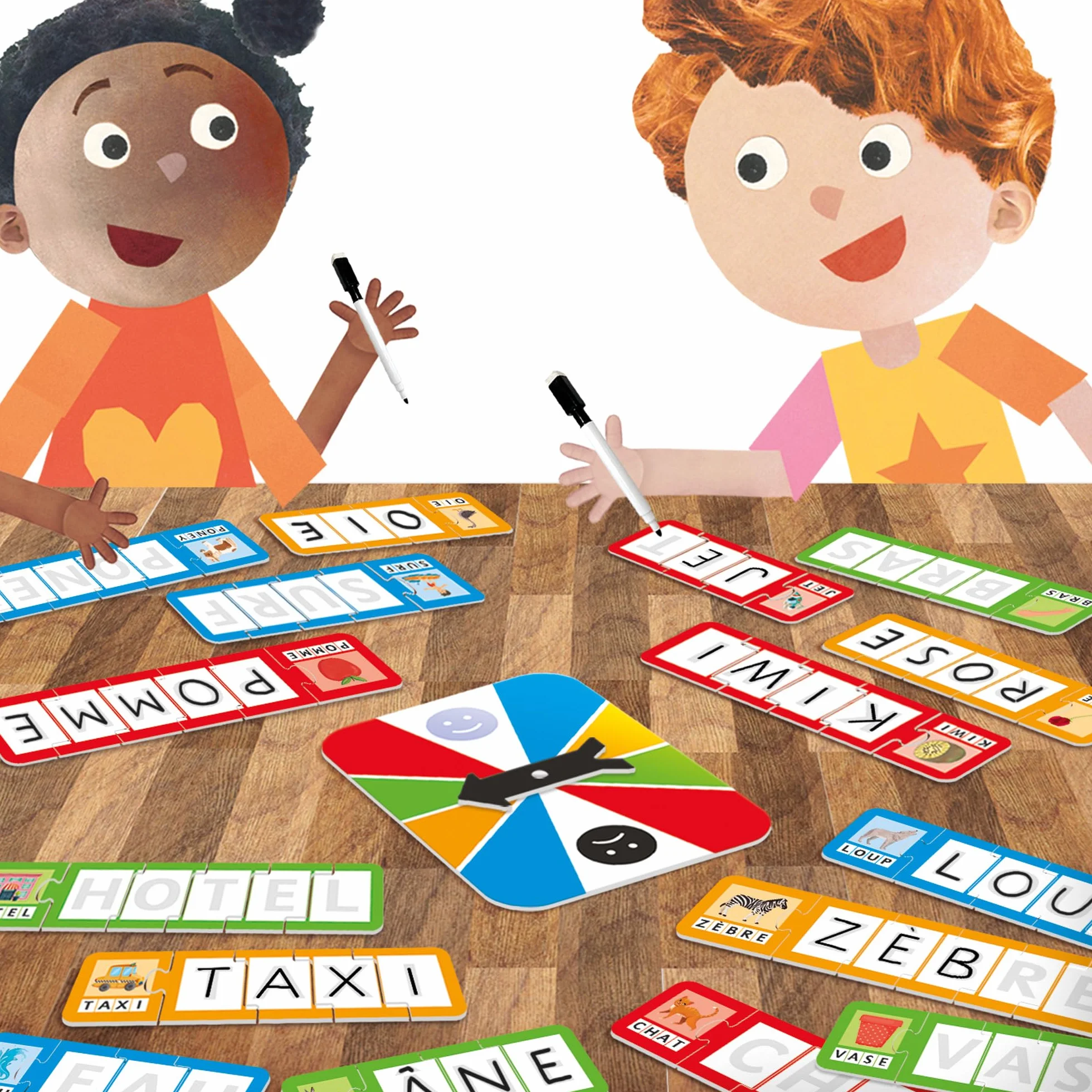 HEADU Lettres en Fête - Le Loto des Mots À Écrire Et Lire | Jeu Educatif 3-6 Ans, Made in Italy