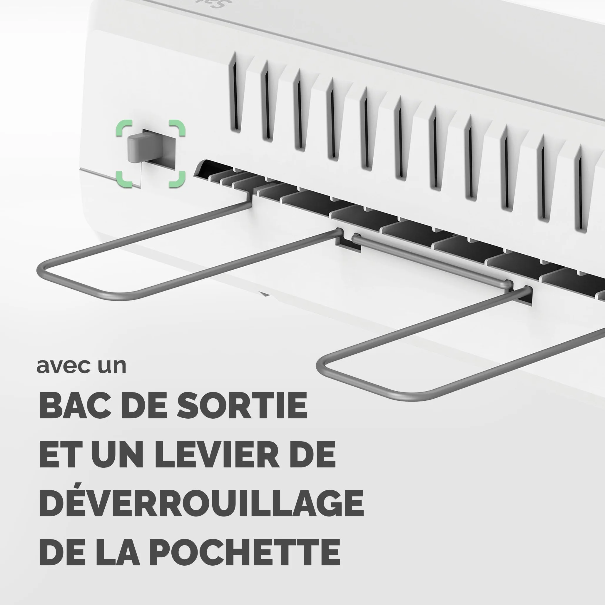 Fellowes Plastifieuse Saturn 3I A4 30cm/min 80-125 microns 3 réglages de température Gris Clair/Noir