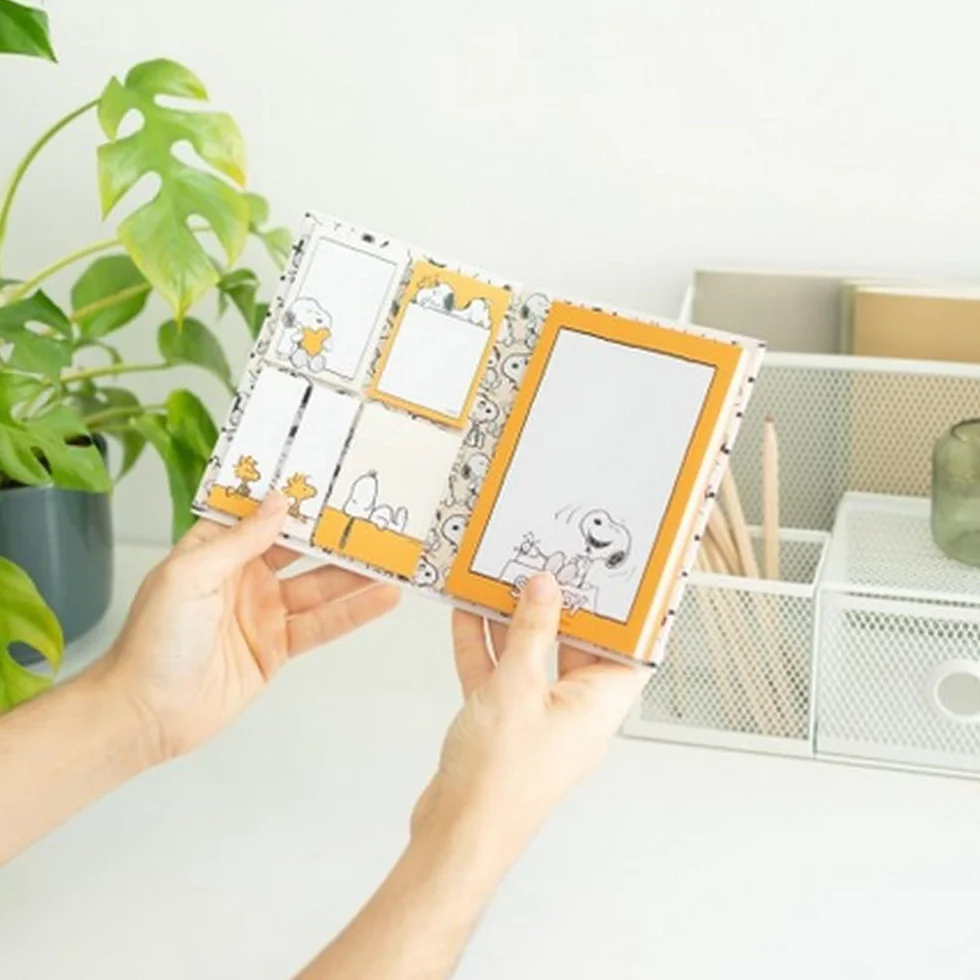 Grupo Erik Pack Notes Adhésives Snoopy Bloc-Notes Repositionnables Fourniture Bureau Kawaii